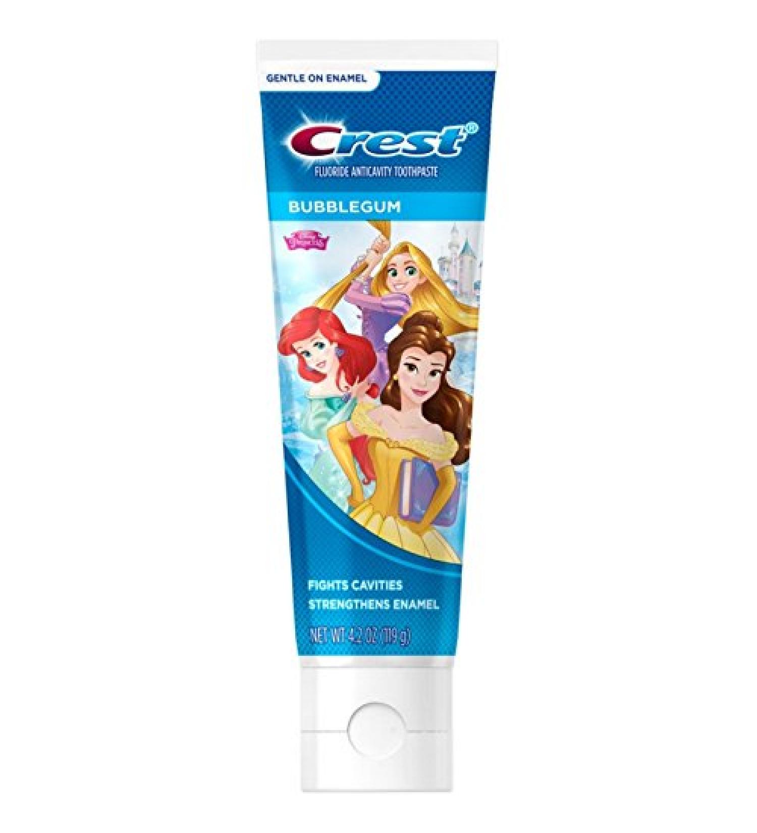 Crest Pro-Health Stages Disney Princess Toothpaste Bubble Gum 4.20 oz (Pack of 5) - Images May Vary
