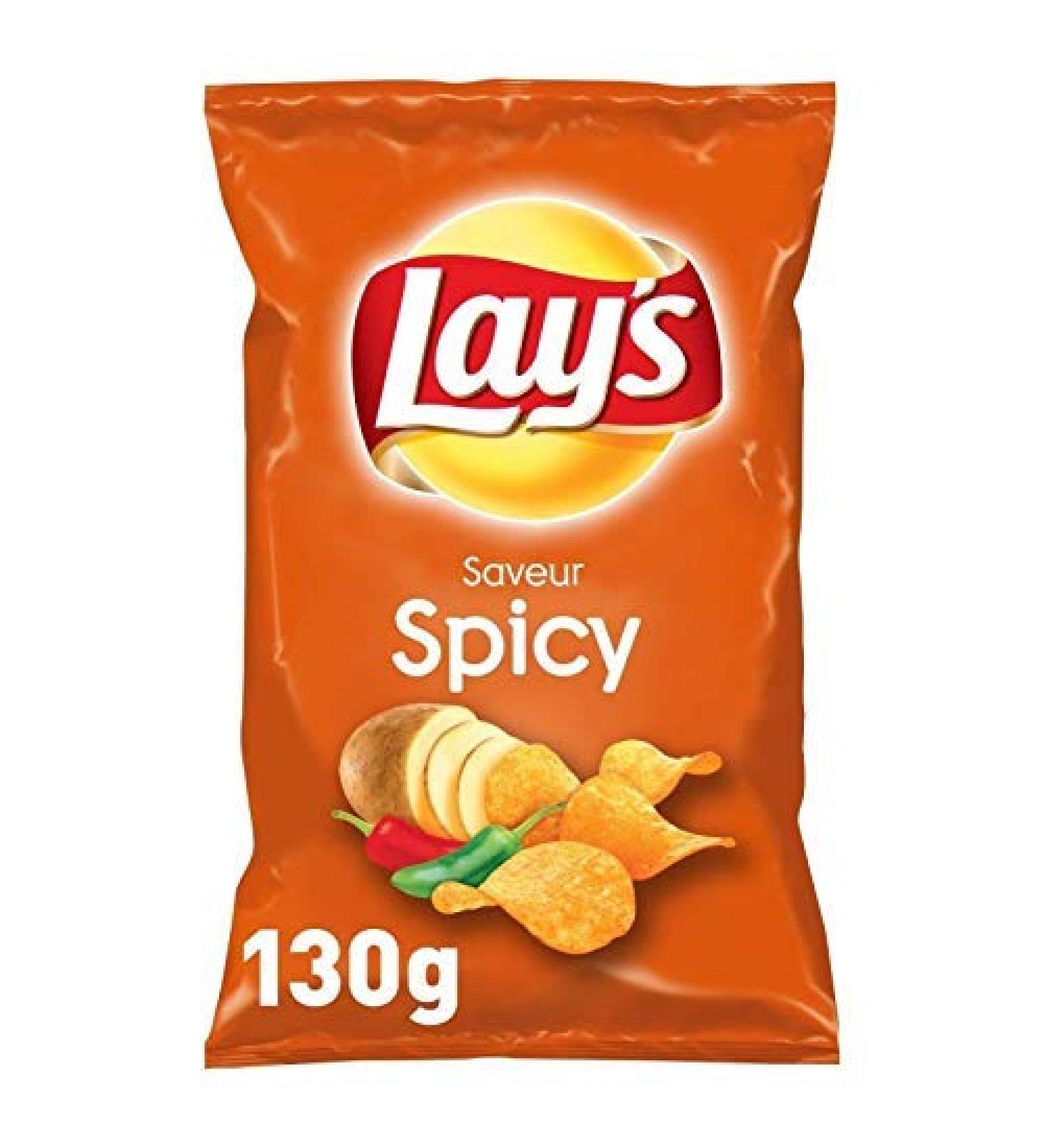 LAY'S - Spicy Le Chips 130G - Pack of 3