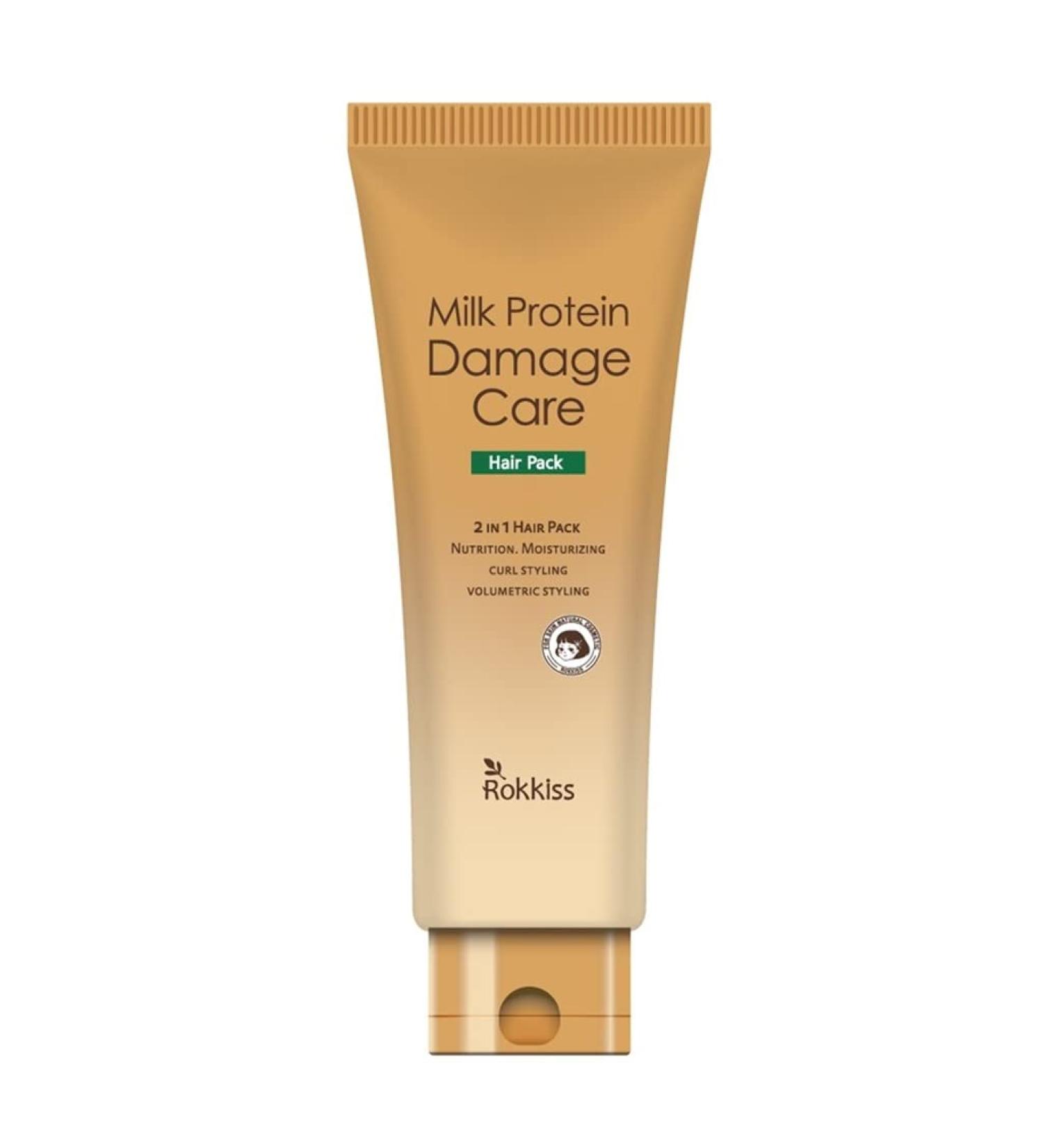 ROKKISS Milk Protein Hair Pack 250ml - Repair and Nourish Damaged Hair - Buy Online on GoSupps.com