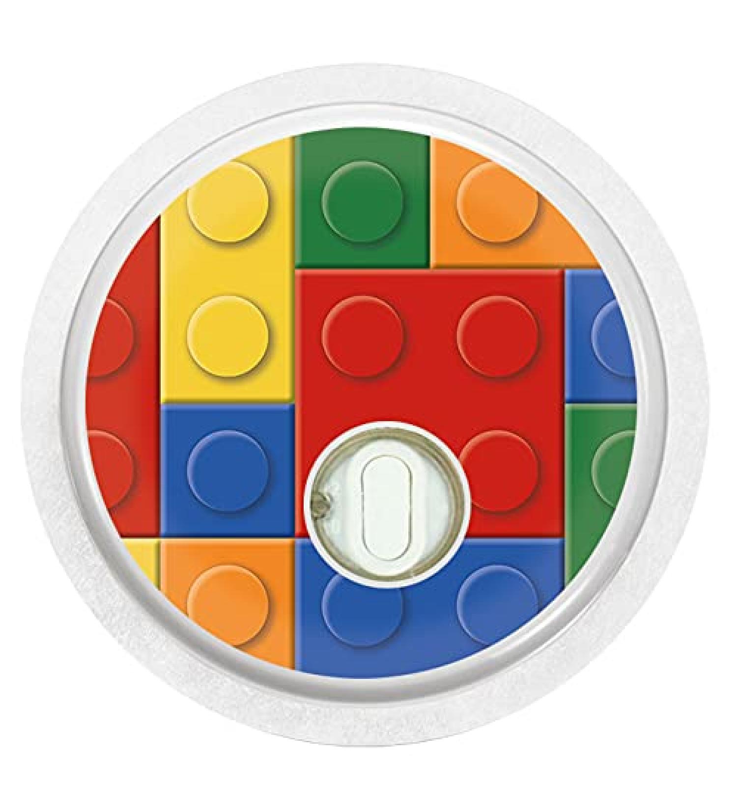 Sticker for FreeStyle Libre 3 Sensor 2x Building Blocks myDili Diabetes