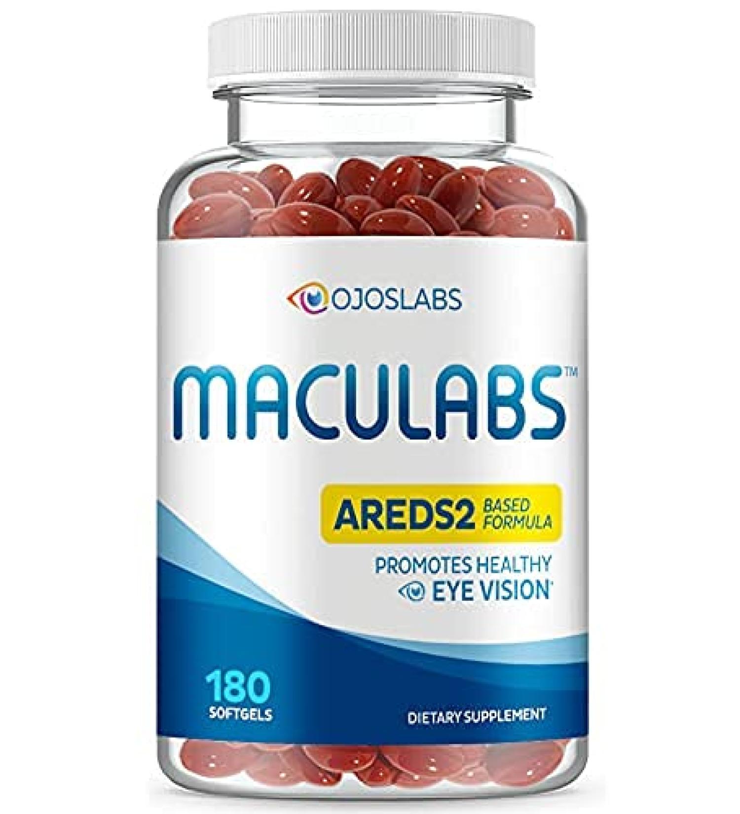 OjosLabs Eye Vitamins - AREDS 2 Formula with Lutein & Zeaxanthin - 180 Softgels for Macular Health - Vision Support Supplements for Adults - Made in USA - Buy Online on GoSupps.com