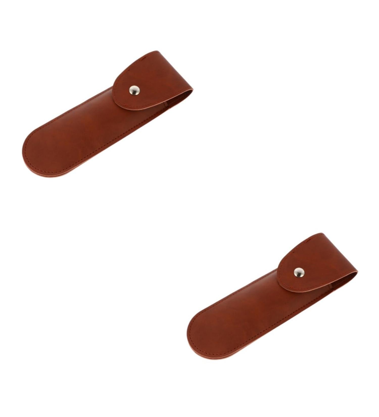 Minkissy 2-Pack Safety Shear Sheath & Razor Protection Cap - Durable PU Cover for Scissors & Shavers - International Shipping Available - Buy Online on GoSupps.com