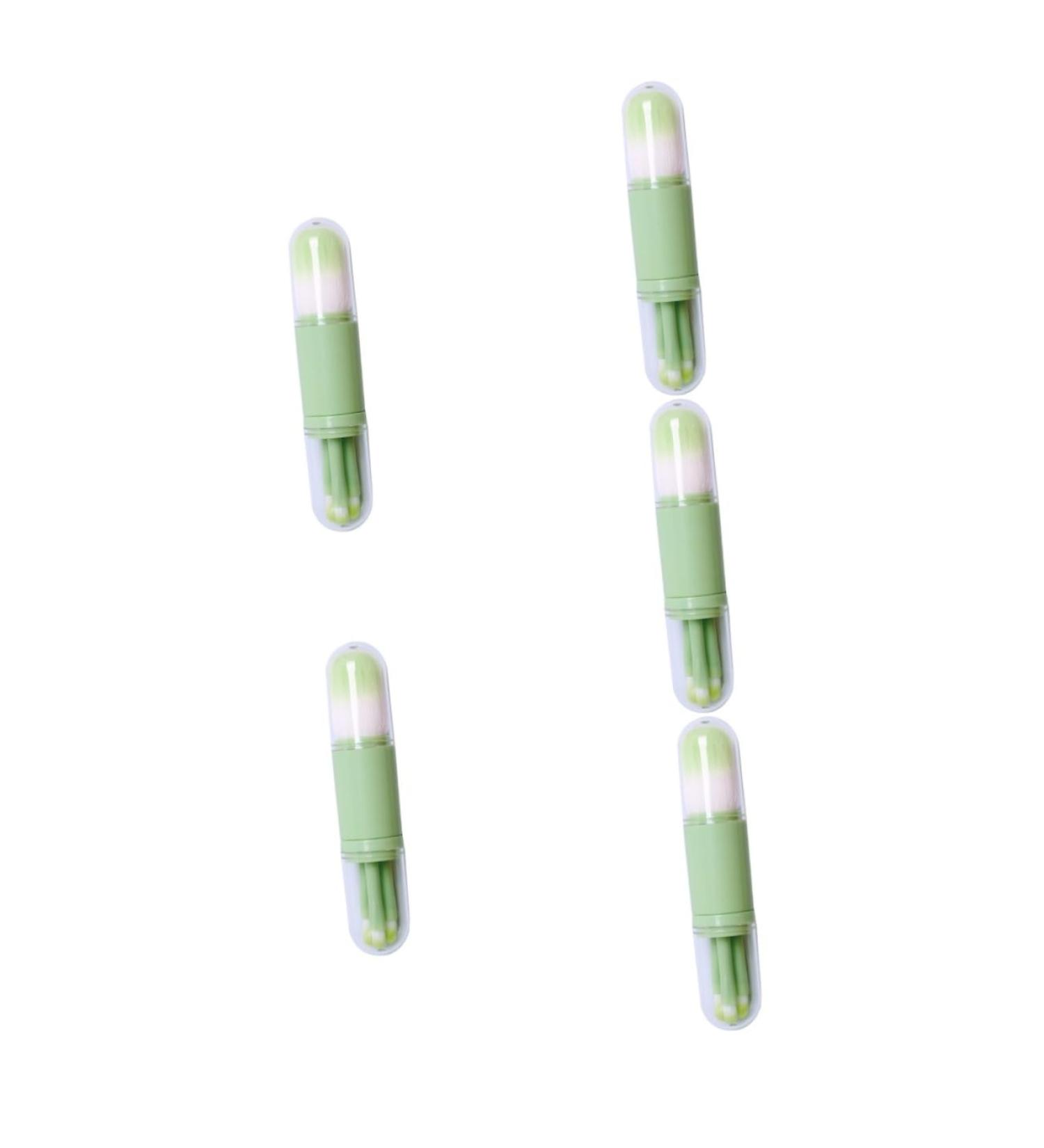 Angoily 5 Sets Telescopic Makeup Brush Convenient Makeup Tool Double Ended Makeup Brush Dresser Tool Girl Makeup Cosmetics Brush Eye Makeup Brush Eyebrow Beauty Tools Plastic Double Head - Buy Online on GoSupps.com