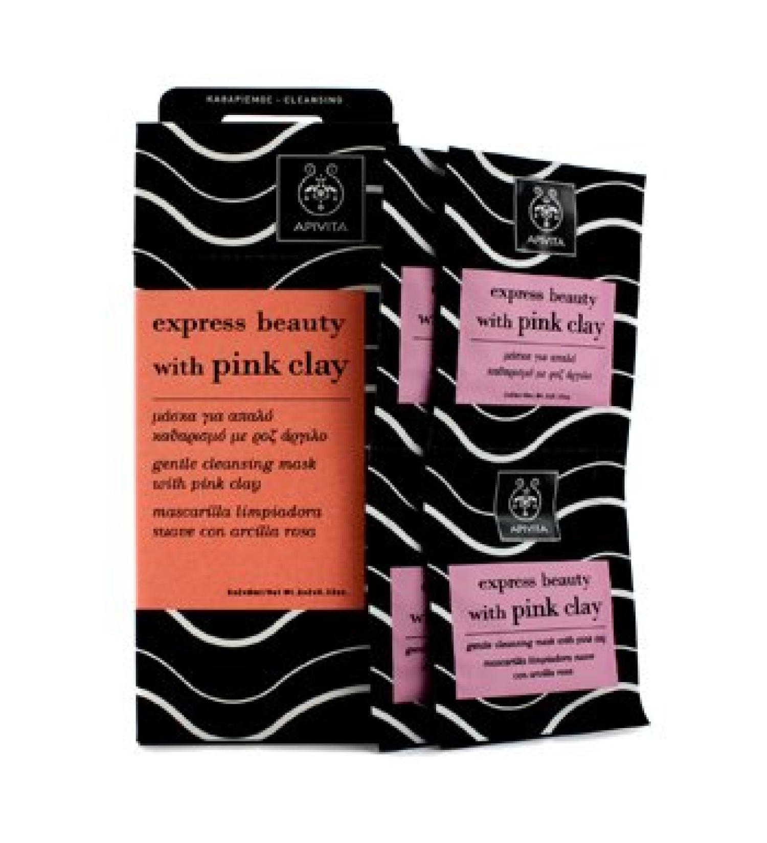 Apivita Apivita - Express Beauty Gentle Cleansing Mask With Pink Clay 9946 6X(2X8Ml) - Skin Care