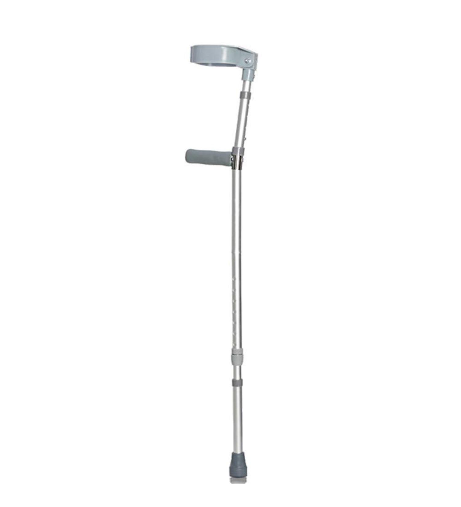 Crutches Forearm Crutches Designed for Disabled People Walker Comfortable Safe Crutch Lightweight Aluminum Alloy - Adjustable Height Lightweight Walking Aid (Grey 1 Pair) Bathing in Sunlight - Buy Online on GoSupps.com