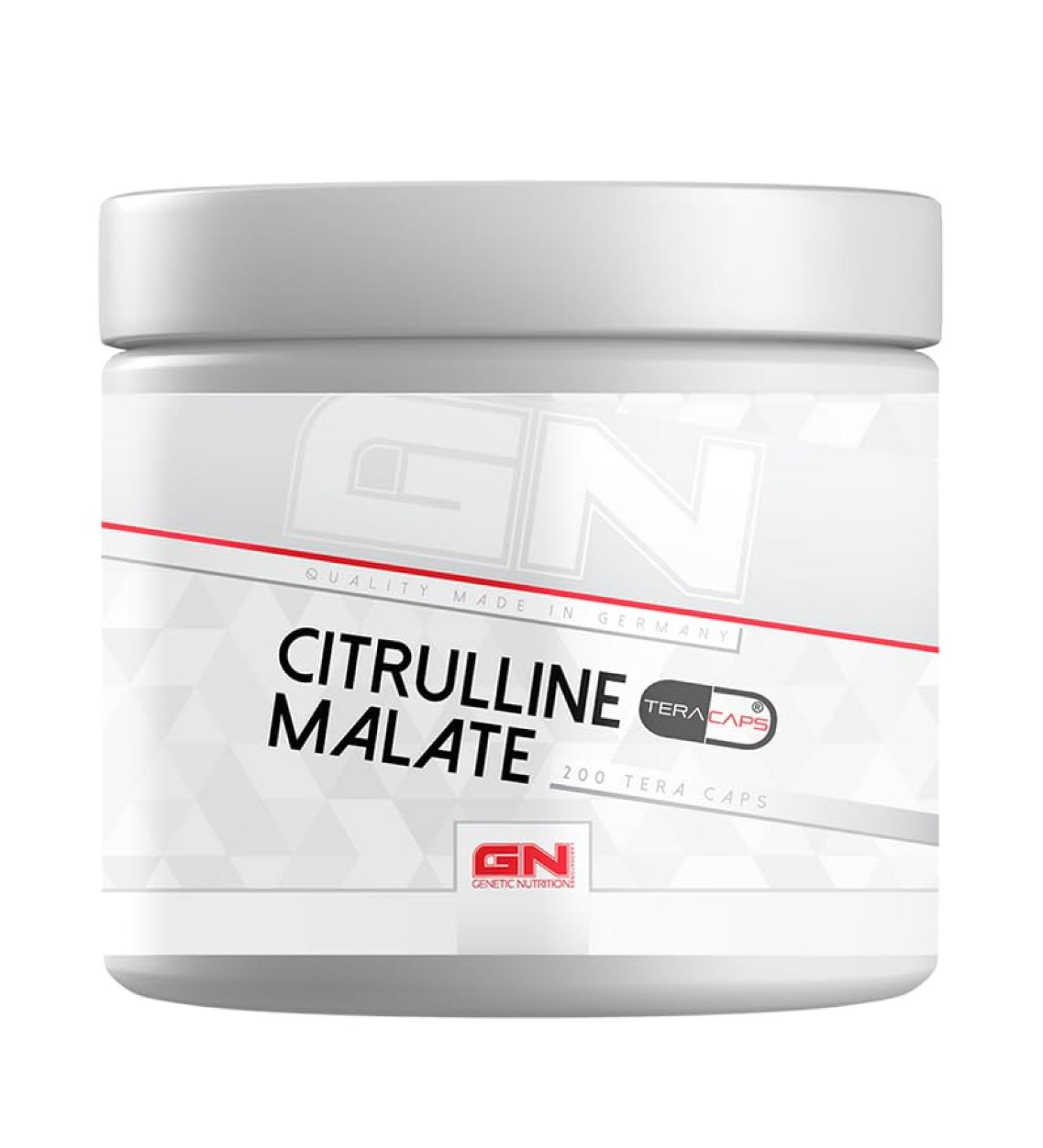GN Laboratories Citrulline Malate Tera Caps (200 amino acid capsules) - maximum amount of active ingredient for optimal results - made in Germany