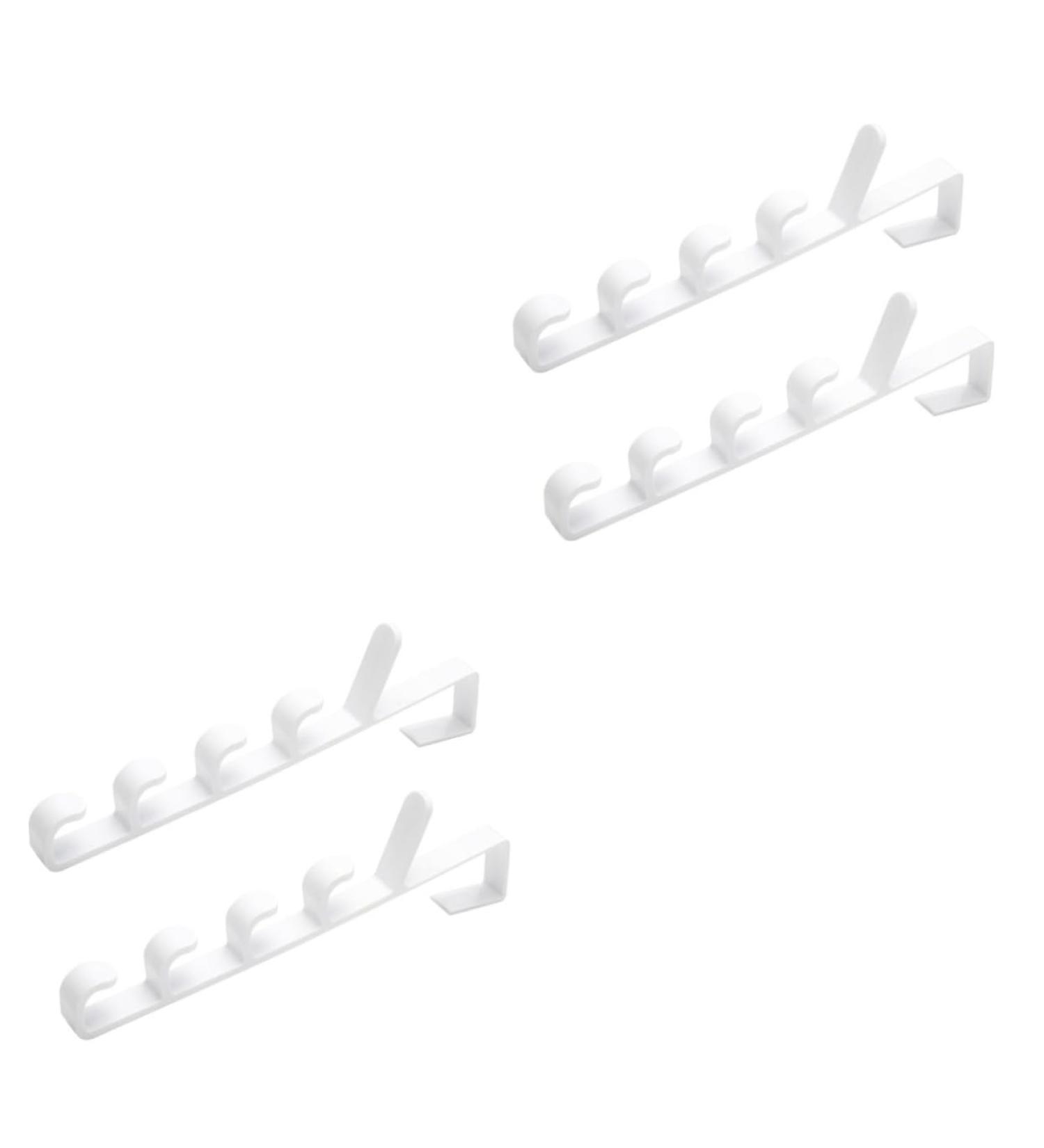 STOBAZA 4 Pcs Towel Hooks Multifunctional Hooks Door Hanging Rack Hanger Coat 2pcsx2pcs Whitex2pcs - Buy Online on GoSupps.com