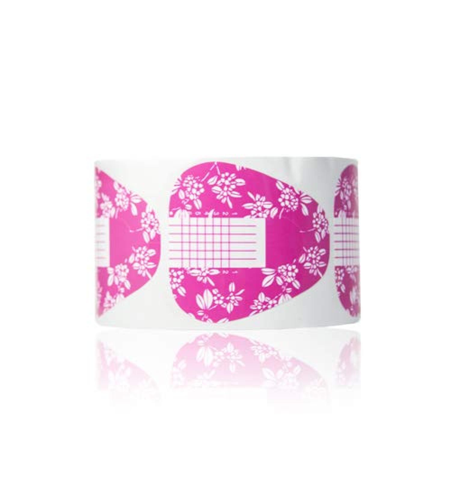 Profico Nail Modeling Template - 100 Self-Adhesive Gel & Acrylic Nail Stencils in Pink | Perfect for Nail Extensions - Buy Online on GoSupps.com