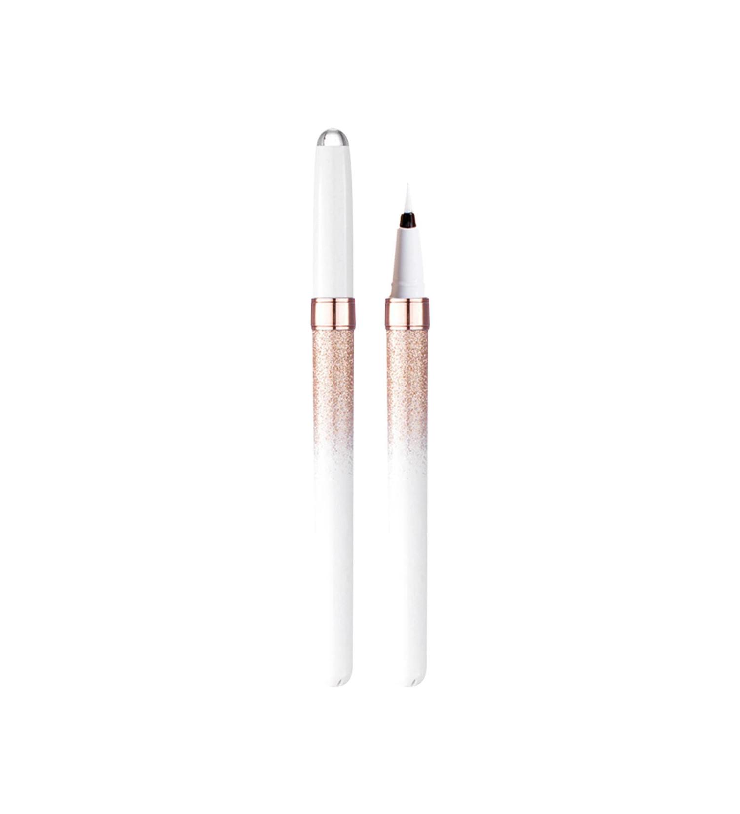 Outfmvch Pearl White Eyeliner & Brow Pencil Set - Sweatproof & Easy Makeup Remover - 2ML Liquid Pencil for Non-Smudging Results - Push-up Bars for Precise Application - Buy Online on GoSupps.com
