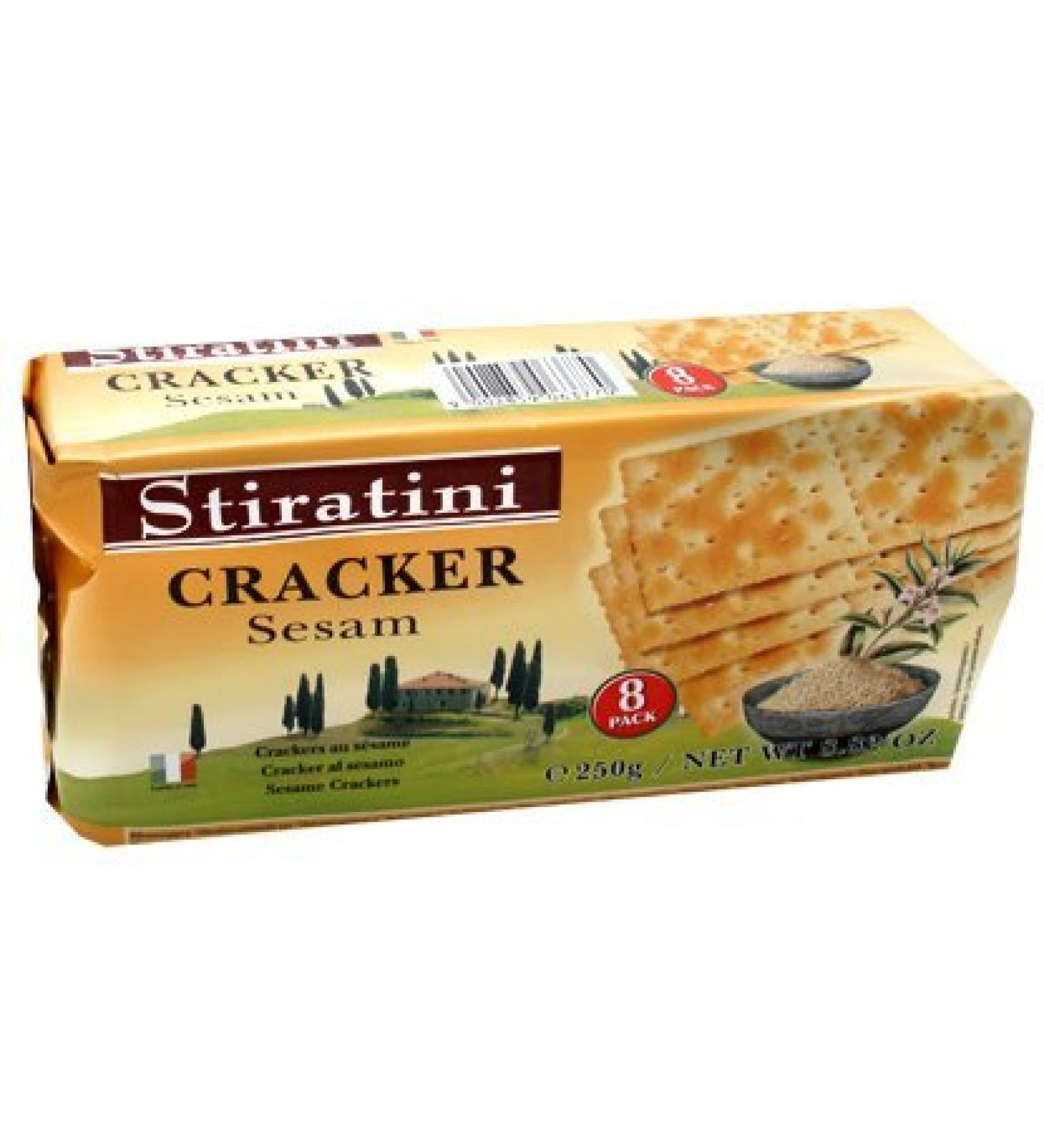 Stiratini Crackers with Sesame pack of 12 (12 x 250 g)