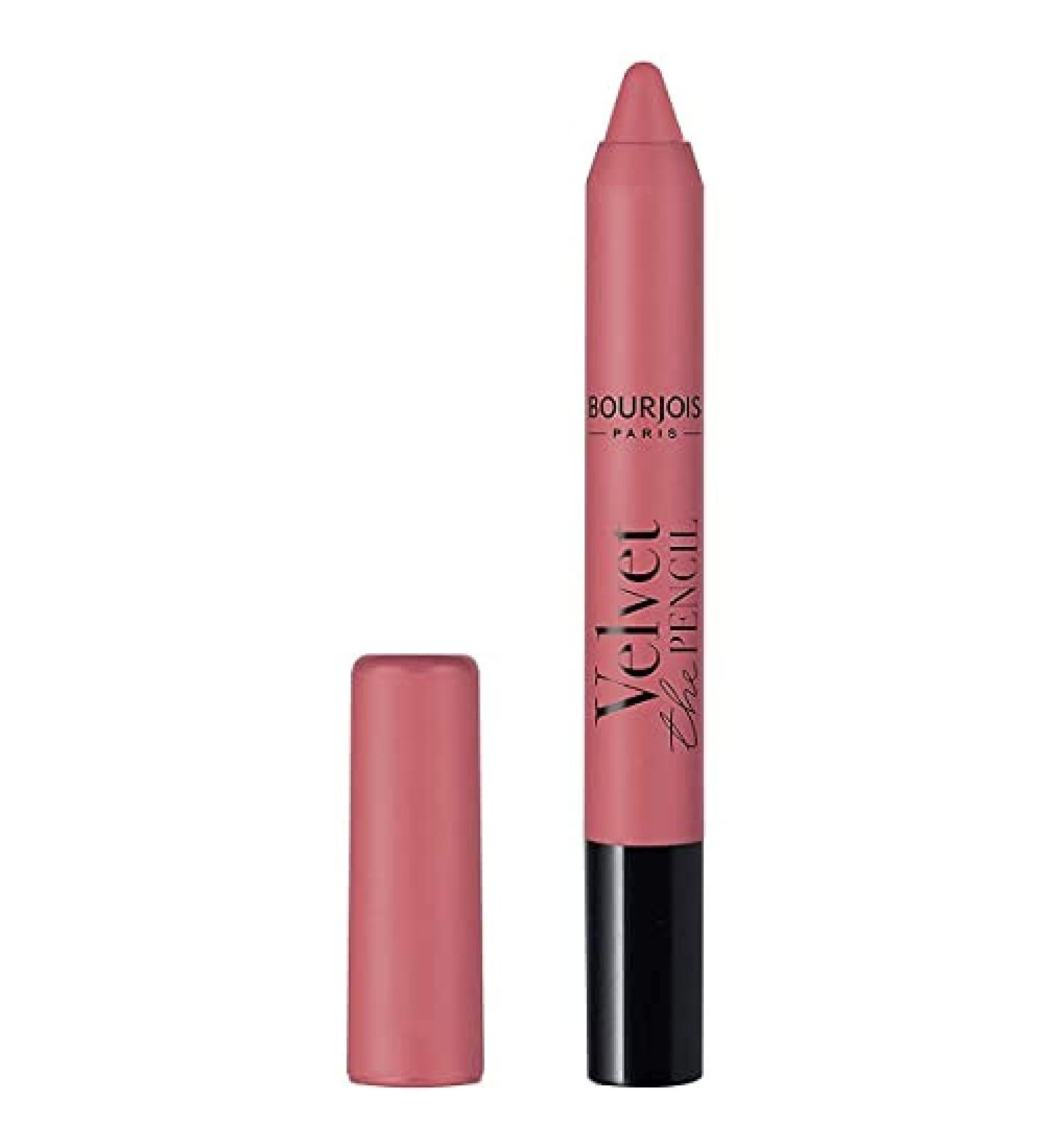 Bourjois Velvet The Pencil Lipstick - 04 Amou-rose | Long-lasting Matte Finish - Buy Online on GoSupps.com