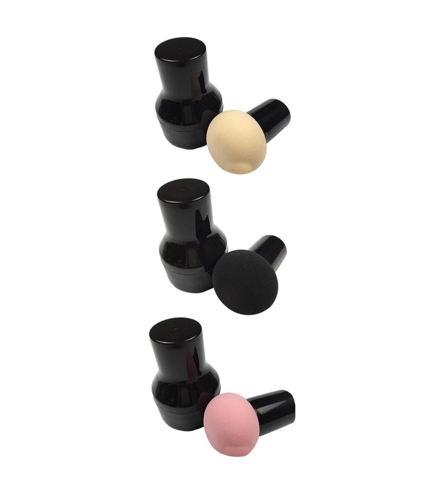 FRCOLOR 6sets Mushroom Head Puff Makeup Pad Beauty Puff Foundation Puff Makeup Puffs Pad Powder Puff Triangle Puffs for Loose Hydrophilic Polyurethane Makeup Tools Sponge