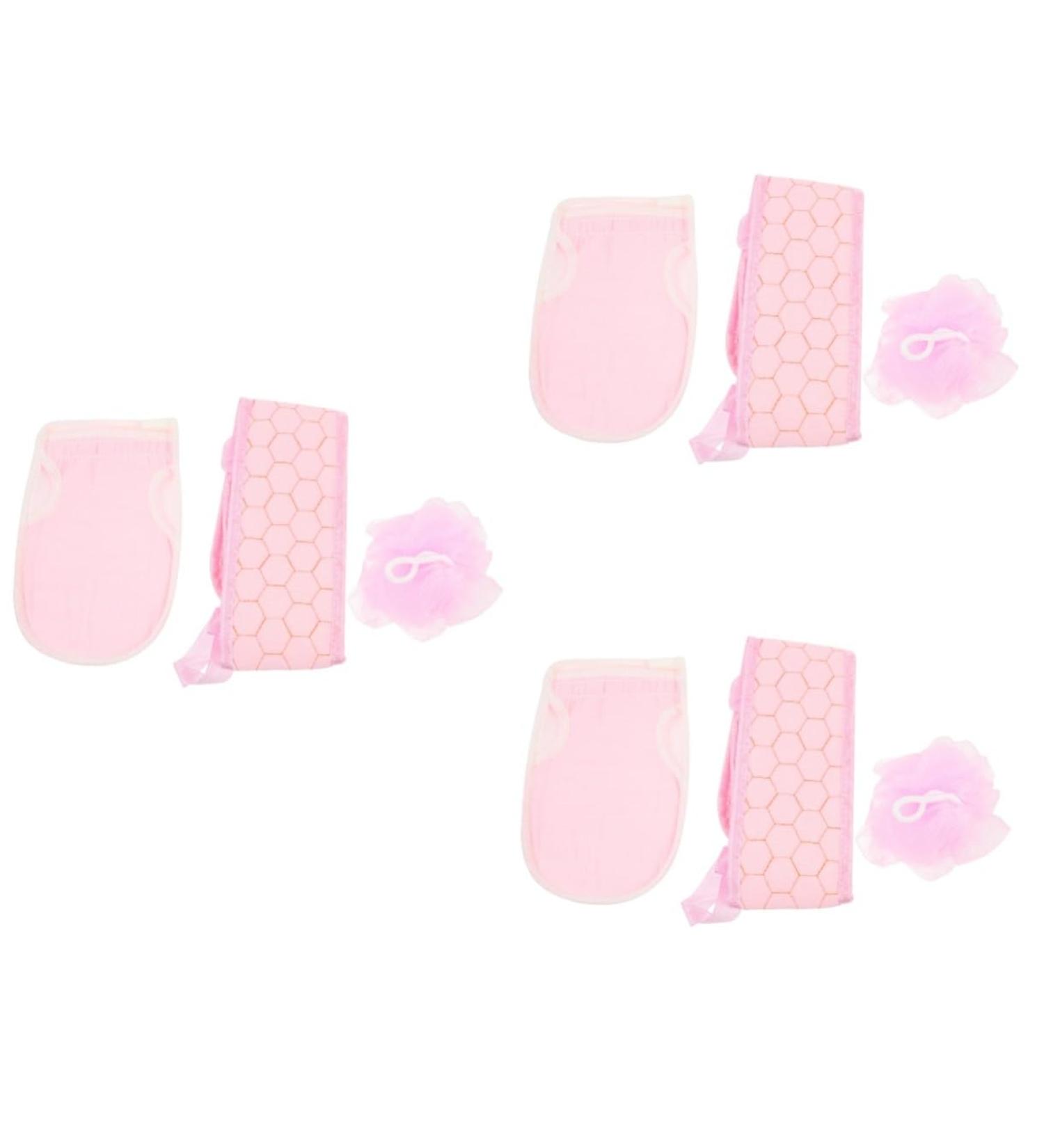 Didiseaon 3-Piece Bath Towel Set - Soft Sponge Body Strap - International Shipping Available - Buy Online on GoSupps.com