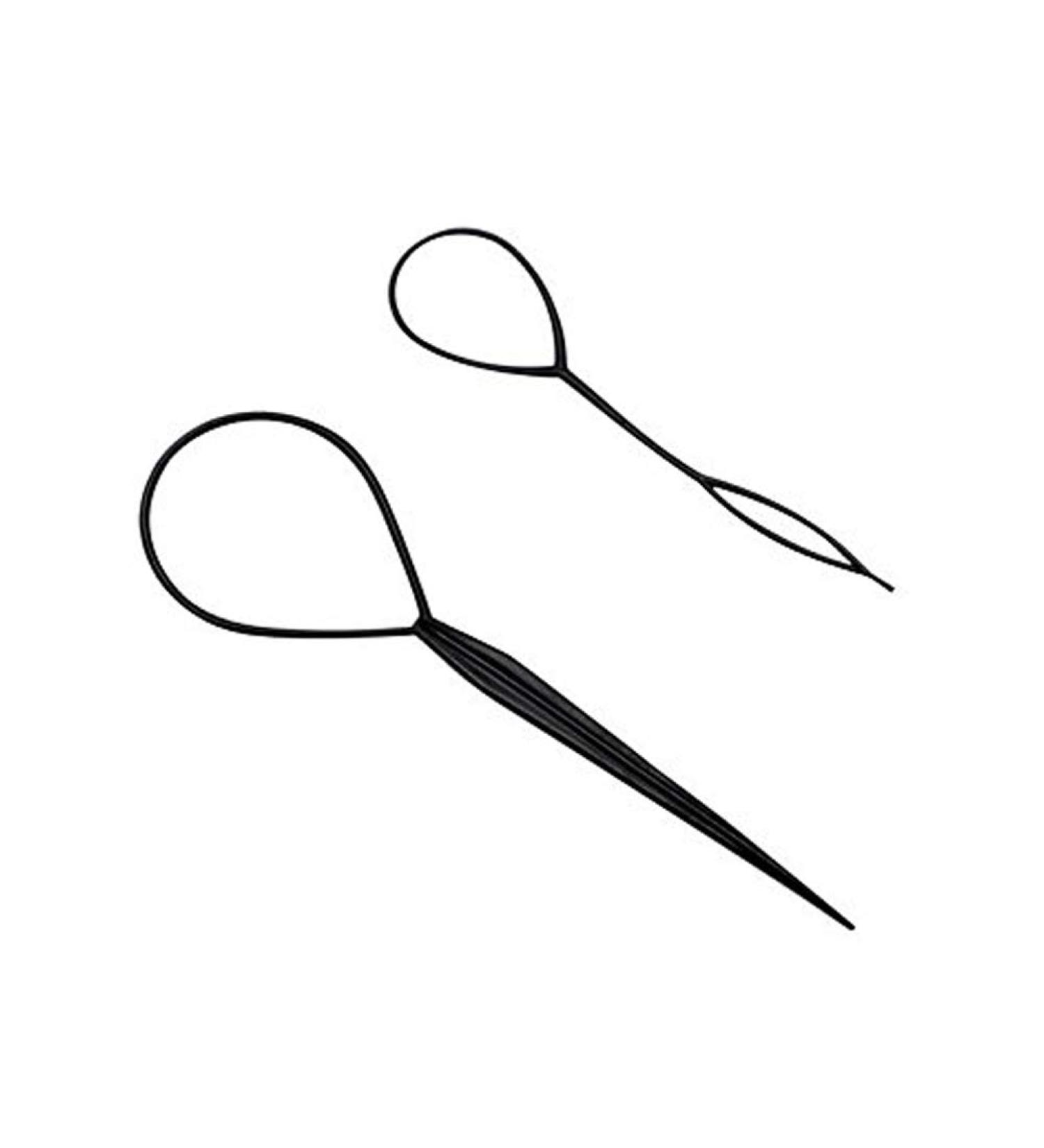 Ponytail Hair Clip - DIY Styling Magic Accessories (Black 2 Pack) | International Shipping Available - Buy Online on GoSupps.com