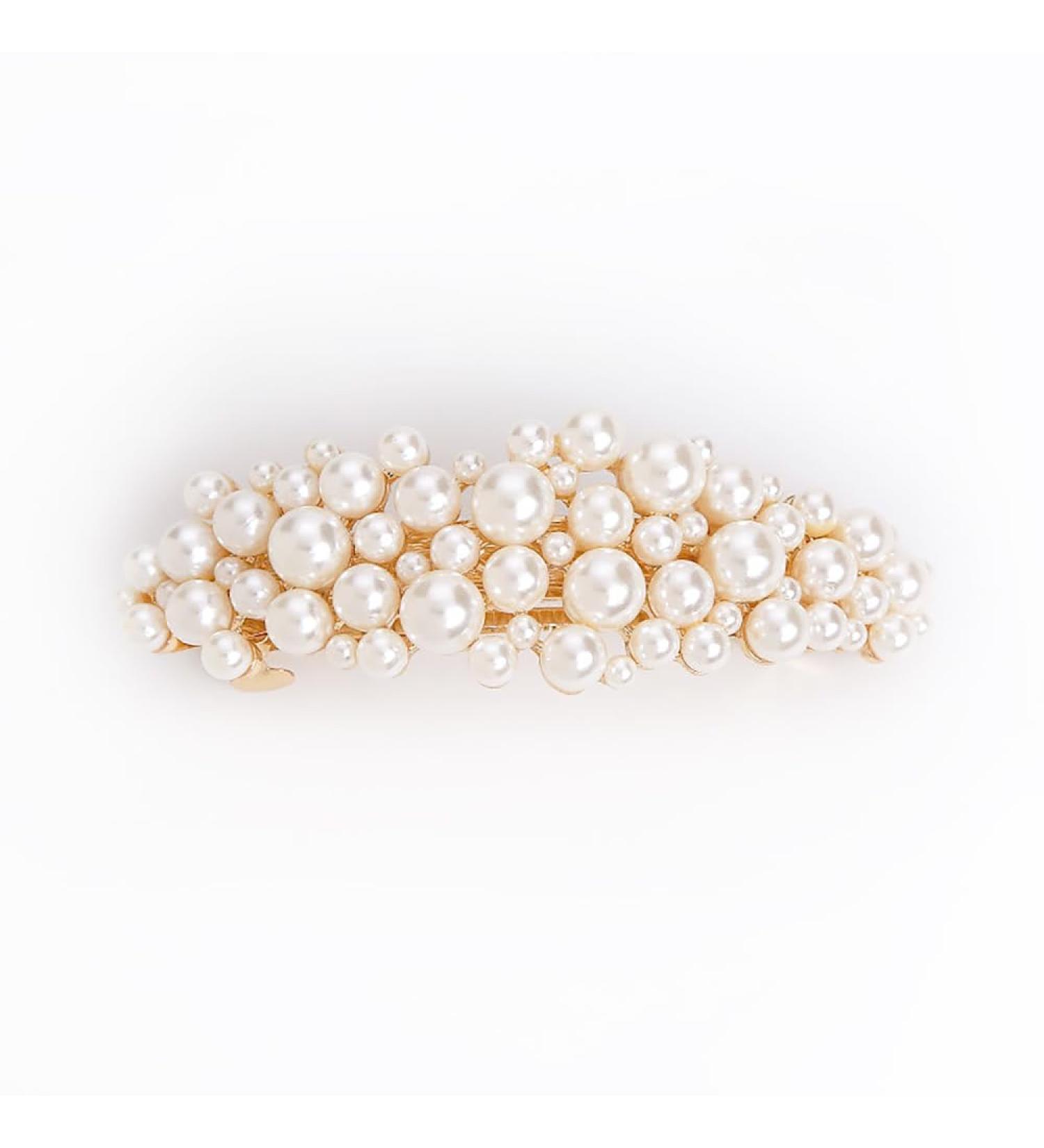 Yusier Large Pearl Hair Accessories Vintage Hair Barrettes French Barrettes Decorative Hair Clasps Accessories for Women Girls - Buy Online on GoSupps.com