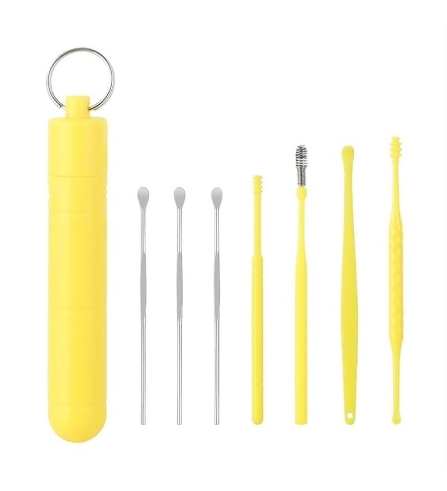 Portable Ear Cleaner Stainless Steel Ear Spoon Set Stainless Steel Ear Wax Remover Reusable Stainless Steel Ear Wax Remover Set Ear Wax Easily Removed Ideal for Personal and Home Use(NO.2) - Buy Online on GoSupps.com