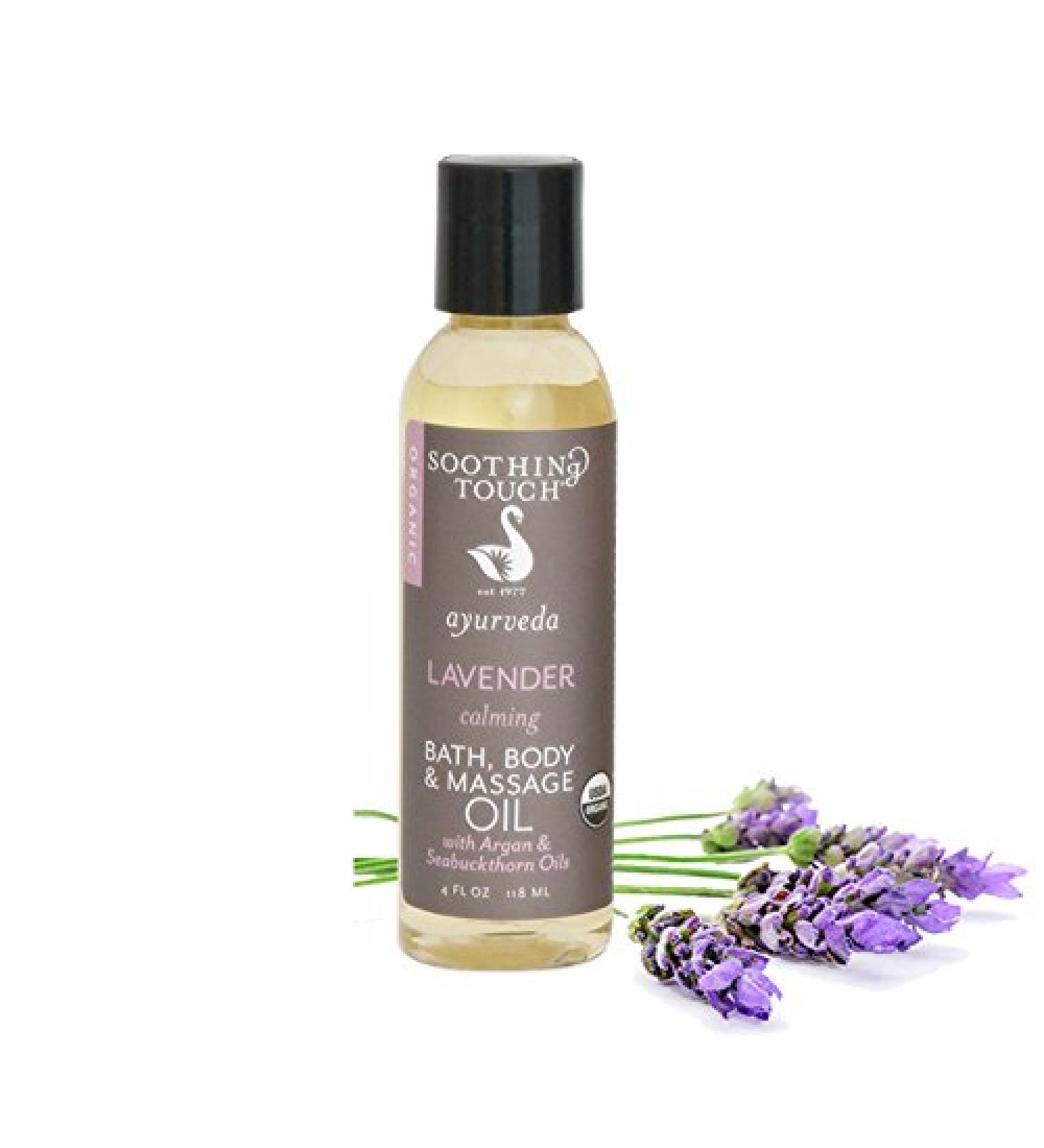 Soothing Touch Organic Lavender Bath & Body Oil 4 oz (Case of 6)