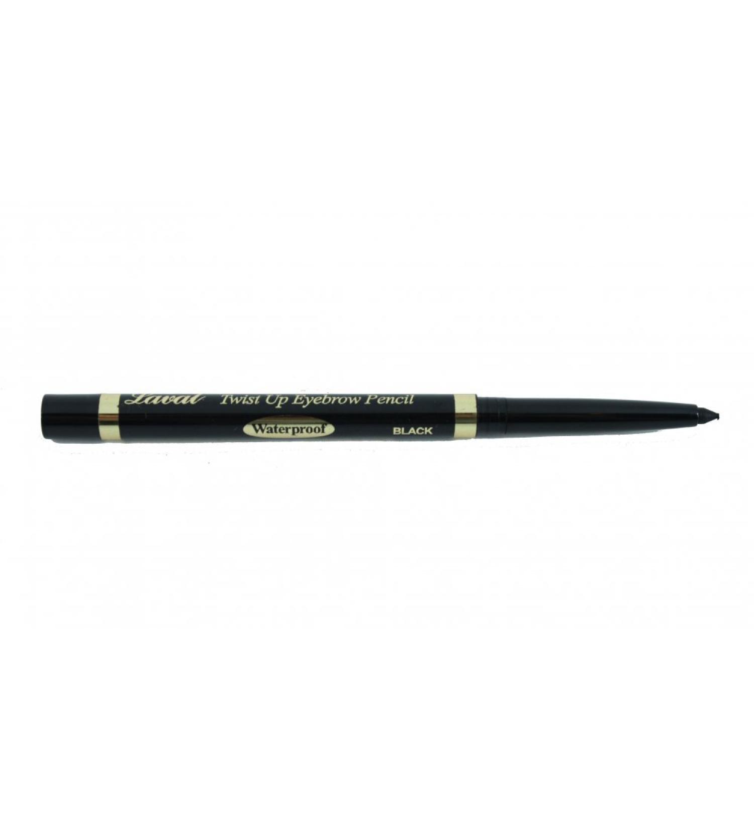 Laval Waterproof Twist Up Eyebrow Pencil Black (lav)