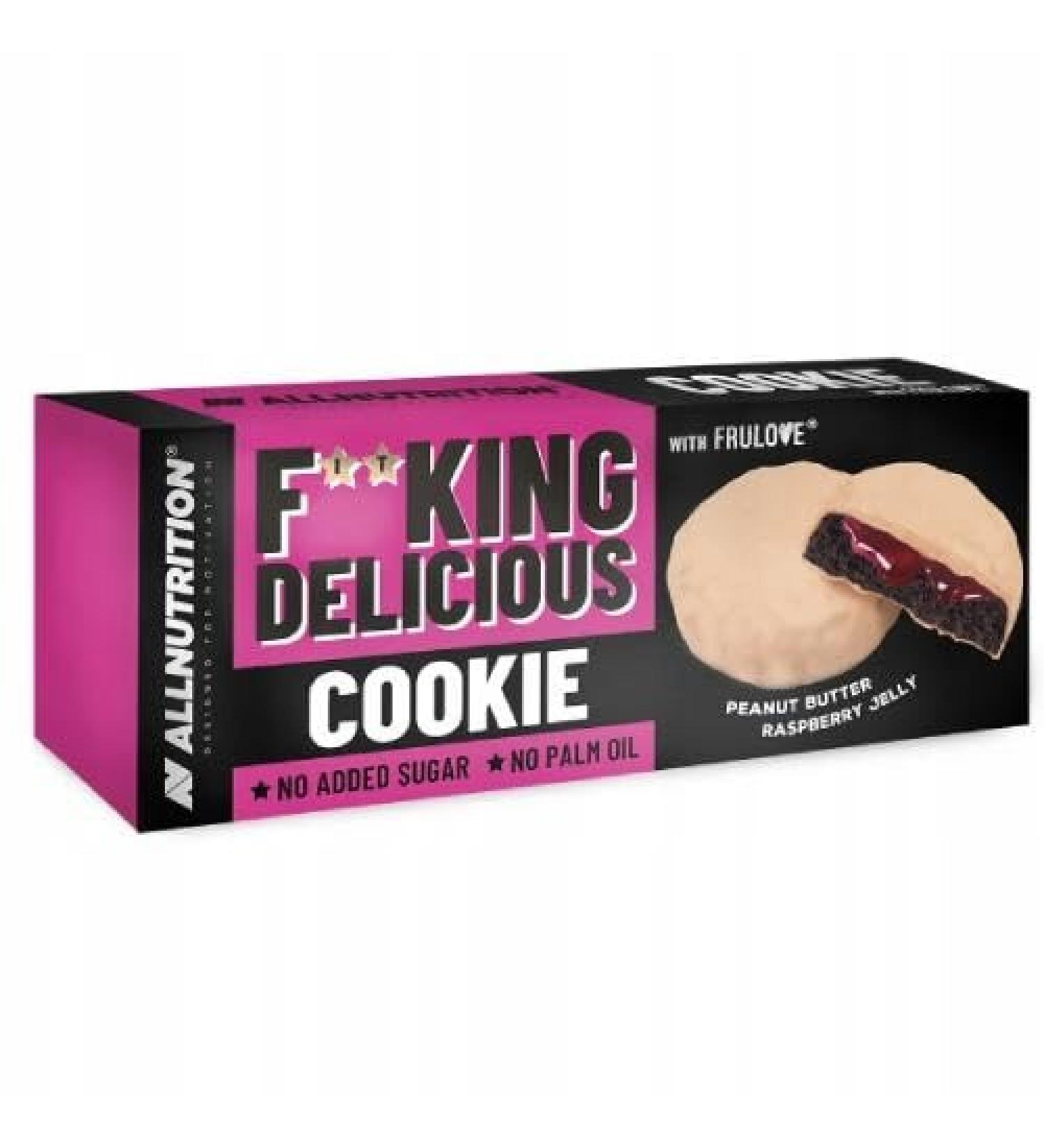 Allnutrition Fitking Delicious Cookie, Peanut Butter Raspberry Jelly - 128g