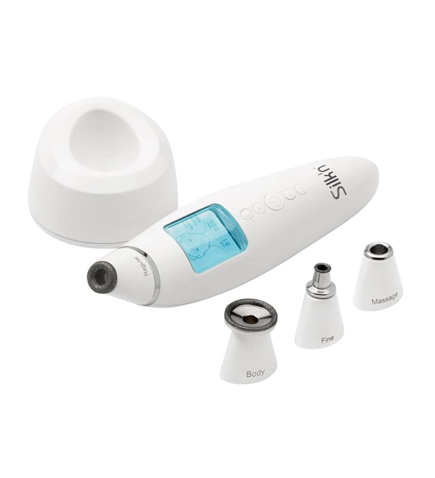 Silk n Revit Prestige Blackhead Remover Vacuum with LCD Display - Microdermabrasion Machine for Exfoliating and Improving Skin Texture - Buy Online on GoSupps.com