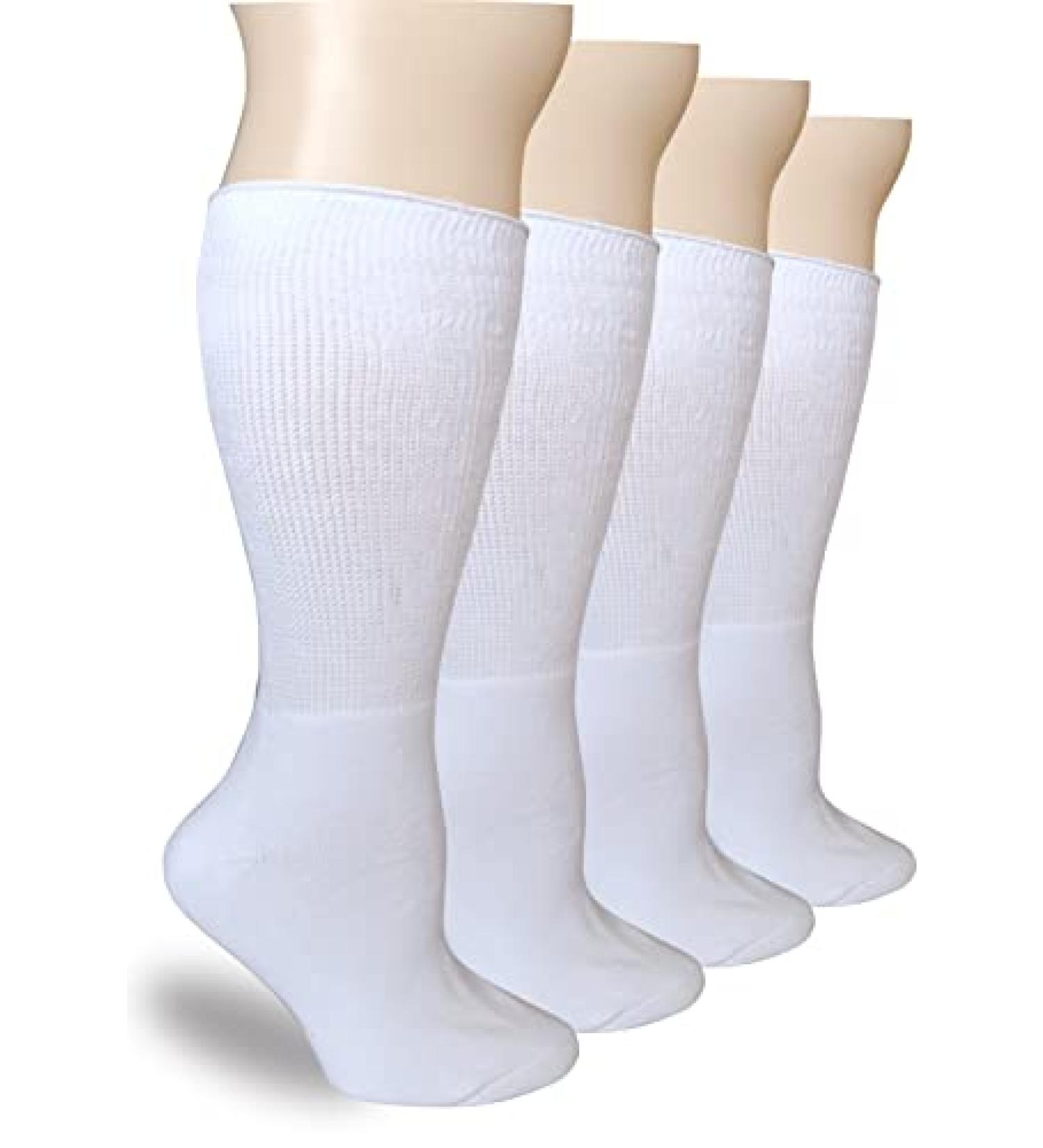 COIYUFUX 2 Pairs Extra Wide Bariatric Diabetic Socks for Swollen Feet - Non-Binding Medical Socks for Men and Women - Buy Online on GoSupps.com