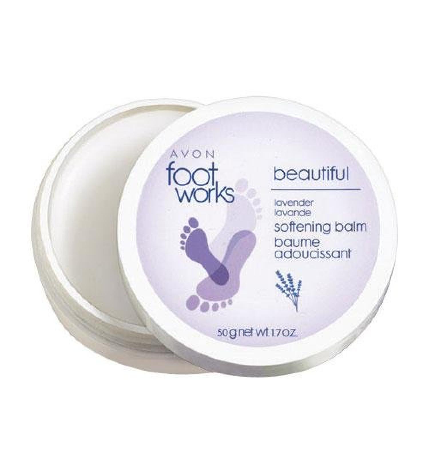 Avon Foot Works Beautiful Lavender Softening Balm