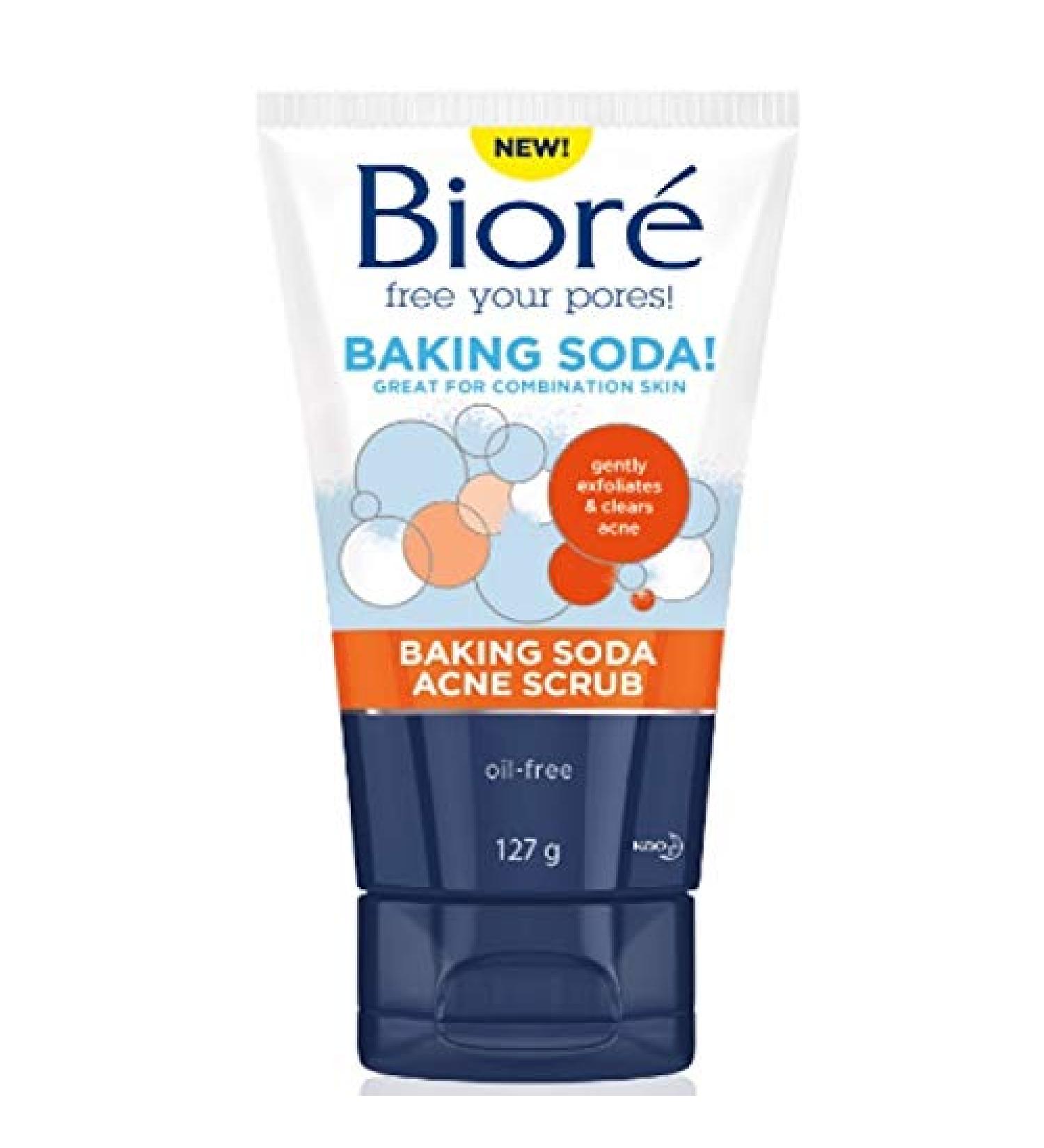 Biore Baking Soda Acne Scrub 127g - Buy Online on GoSupps.com