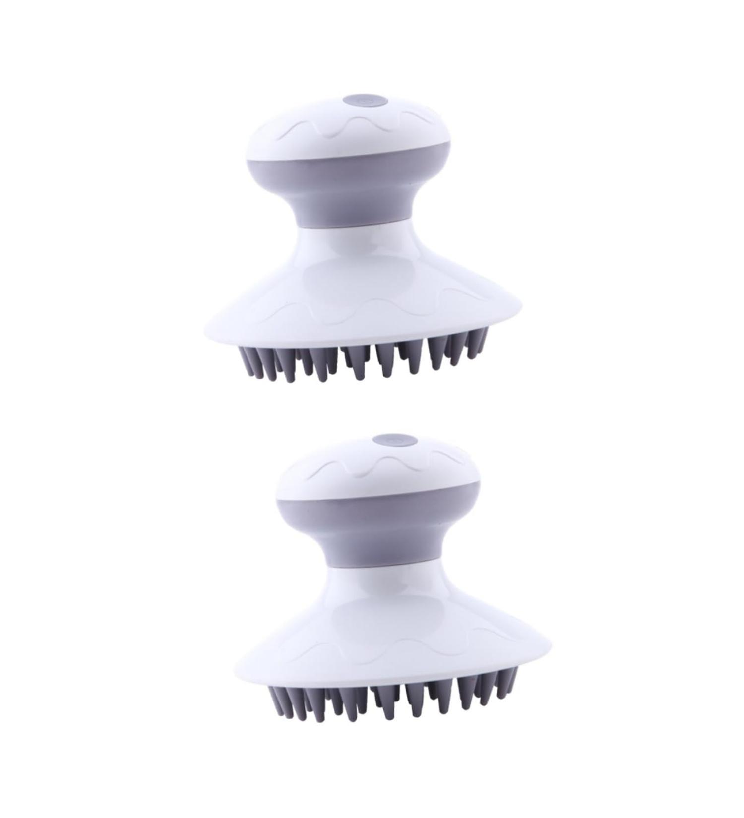 TOVINANNA 2 STK Electric Shampoo Brush - Silicone Scalp Massage Tool for Hair Washing & Care - Handheld Hair Massage Device - Buy Online on GoSupps.com