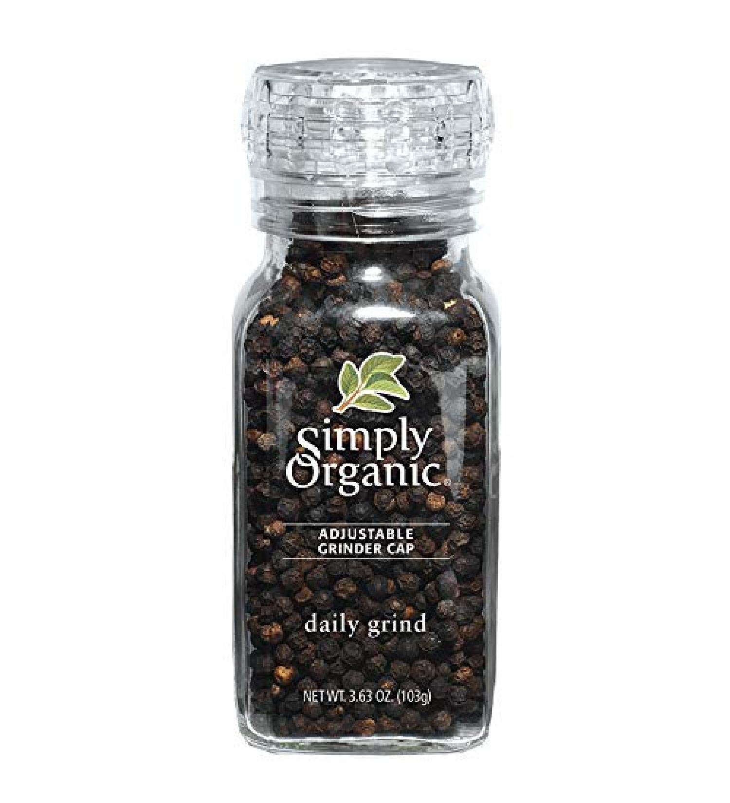 Simply Organic Daily Grind Black Peppercorn 2.65 oz (75 g)