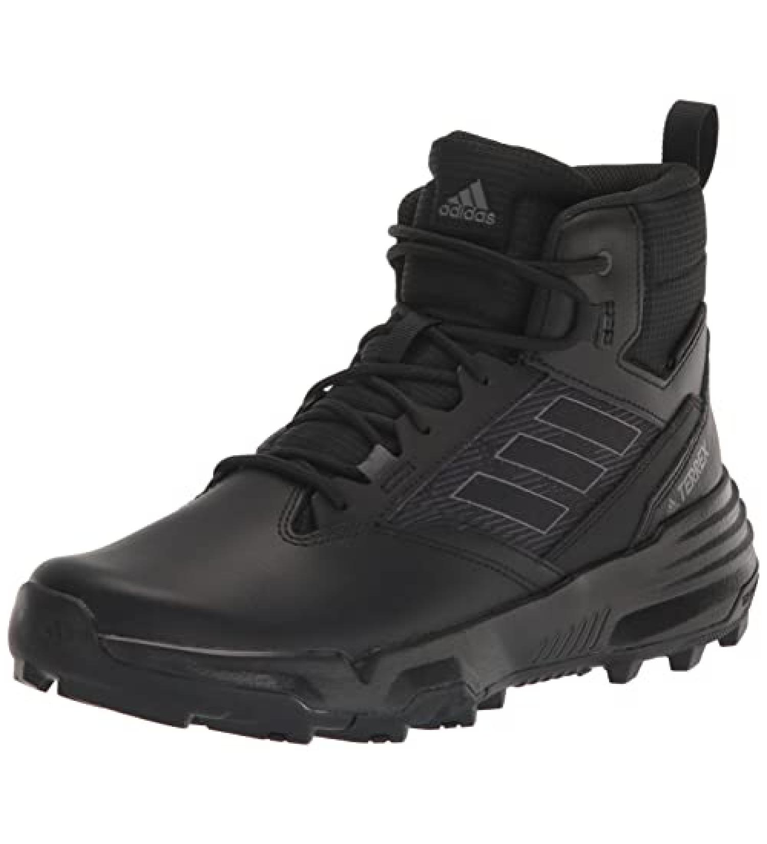 adidas Men's Unity Leather Mid Rain.rdy Walking Shoe 10 - Black/Grey/Grey - Buy Online on GoSupps.com