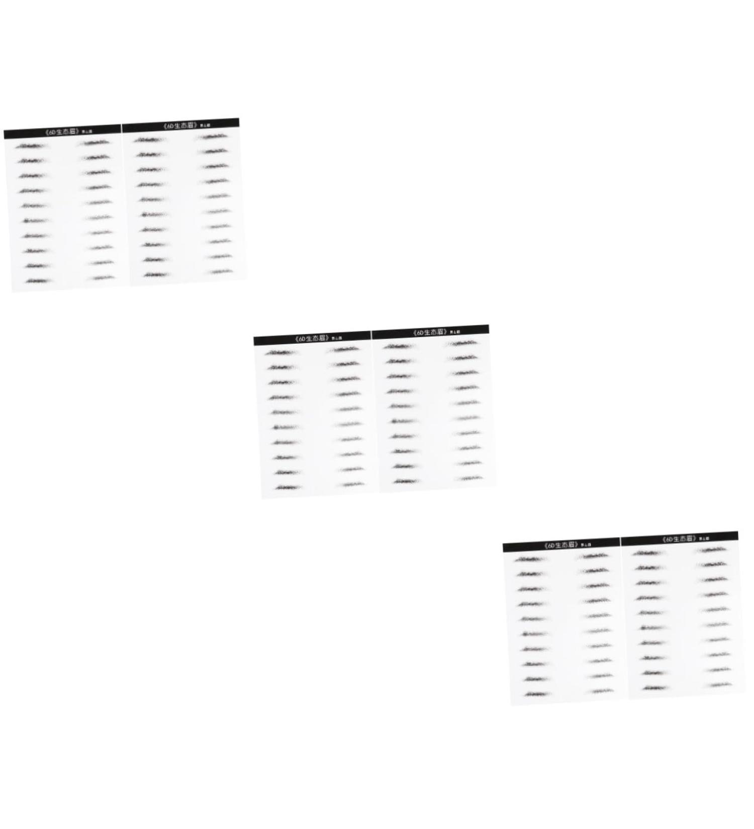 Beavorty 6 Sheets Pairs Black Sticker Artificial Eyebrow Patch Eyebrow Stickers Disposable Makeup Tools 6d - Buy Online on GoSupps.com