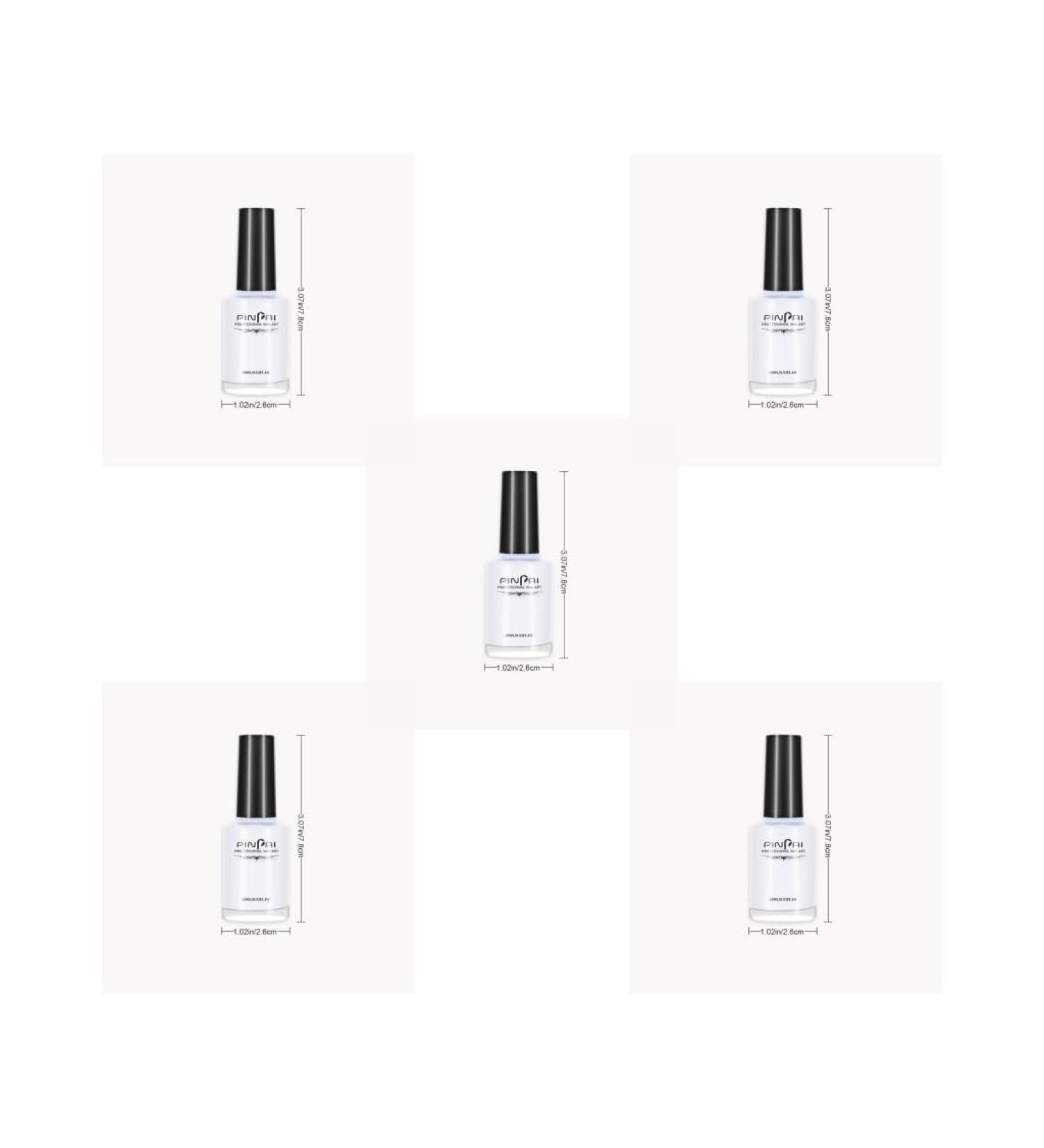 5 set of Peel Off Protective Nail Polish Manicure Liquid Tape Spill-proof Gel Tearable Nail Care Tool 15ml White 5 set of (white 15m) - Buy Online on GoSupps.com