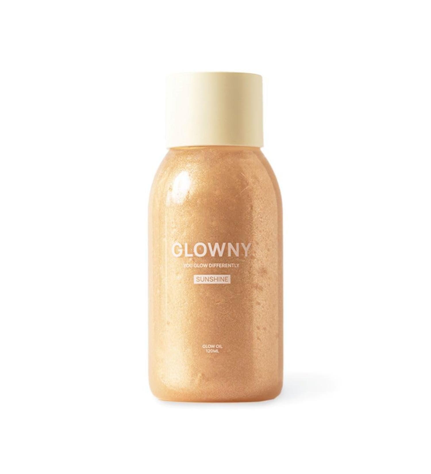 Glowny Body Shimmer Oil - Lightweight Hydrating Formula with 12 Natural Oils & Elegant Citrus-Floral Scent for Dry Skin (120ml) | International Shipping - Buy Online on GoSupps.com