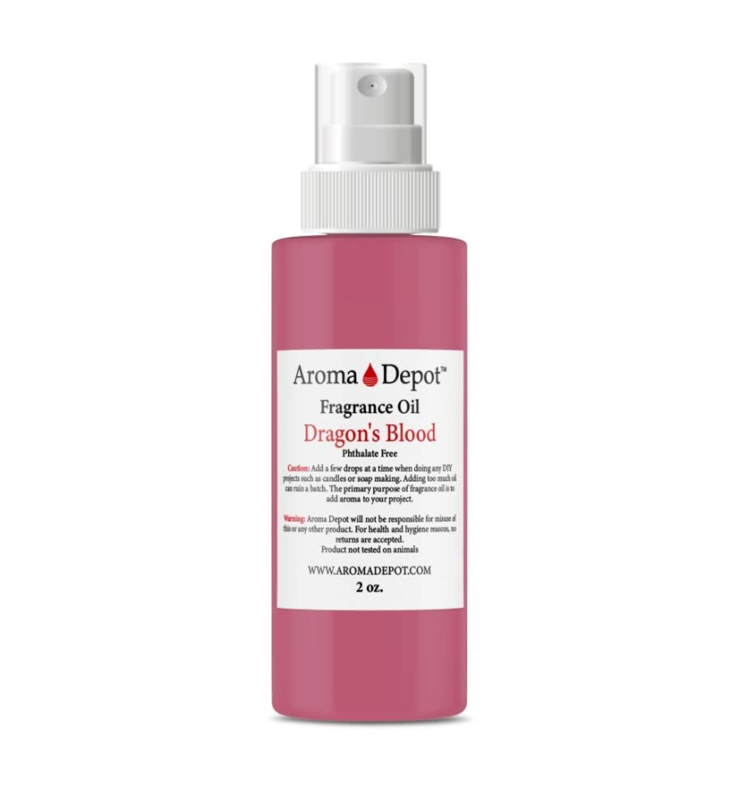 Aroma Depot 2oz Dragon Blood Spray Fragrance Oil - Versatile Scent for Candles Bath Bombs Skin Care & More | International Shipping Available - Buy Online on GoSupps.com