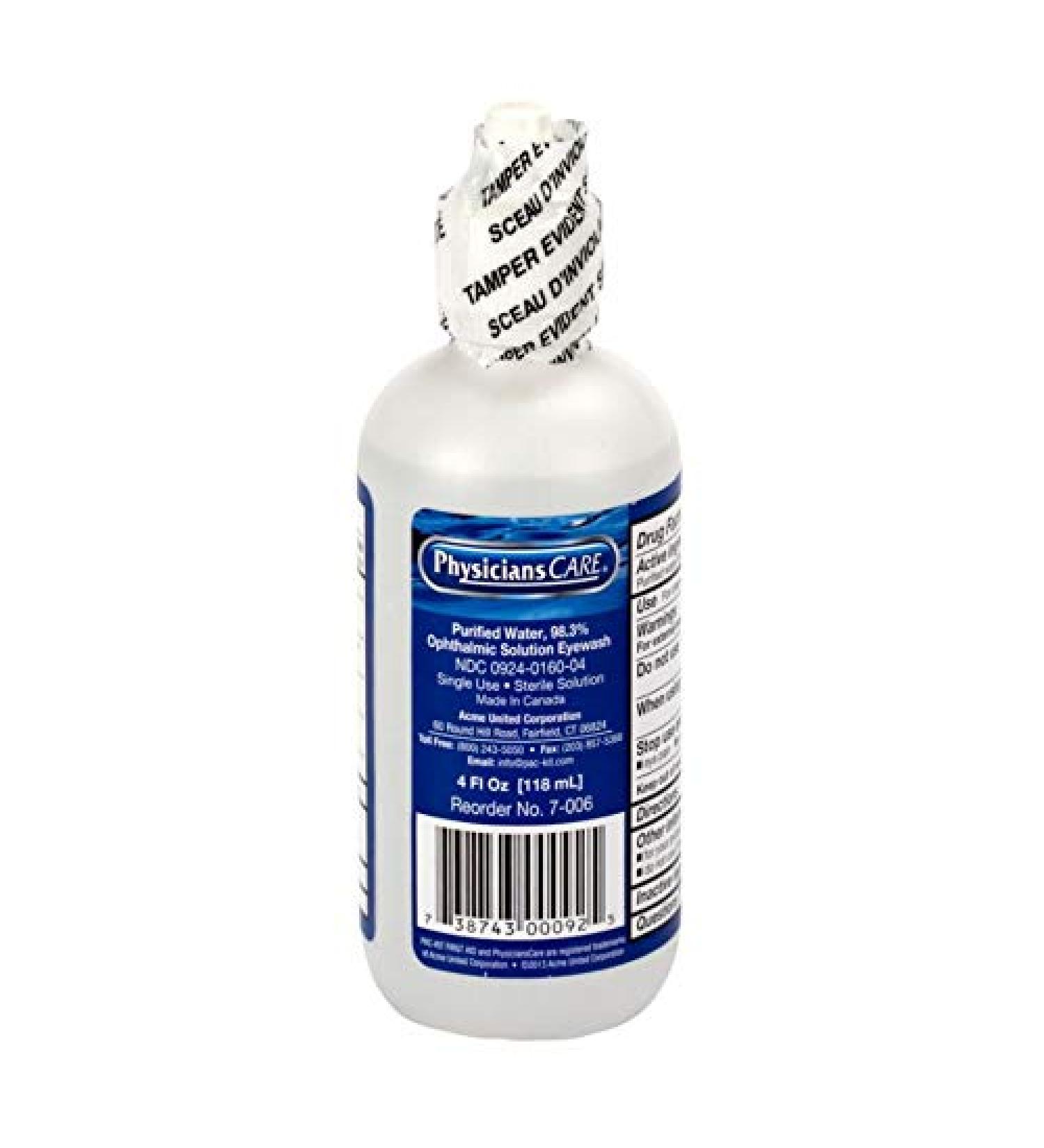 PhysiciansCare Eye Wash Solution - 4oz Bottle | Soothing Relief for Irritated Eyes - Buy Online on GoSupps.com