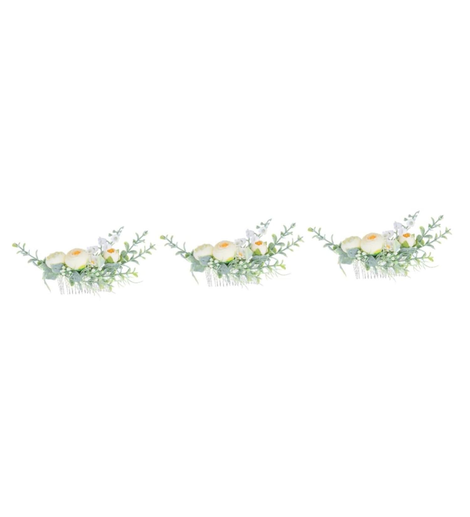 FRCOLOR Set of 3 Bridal Hair Comb Wedding Hair Accessories Fairy Hairpin Hair Combs Tiara Headpiece Wedding Hair Comb Flower Girl Headband Hair Accessories - Buy Online on GoSupps.com