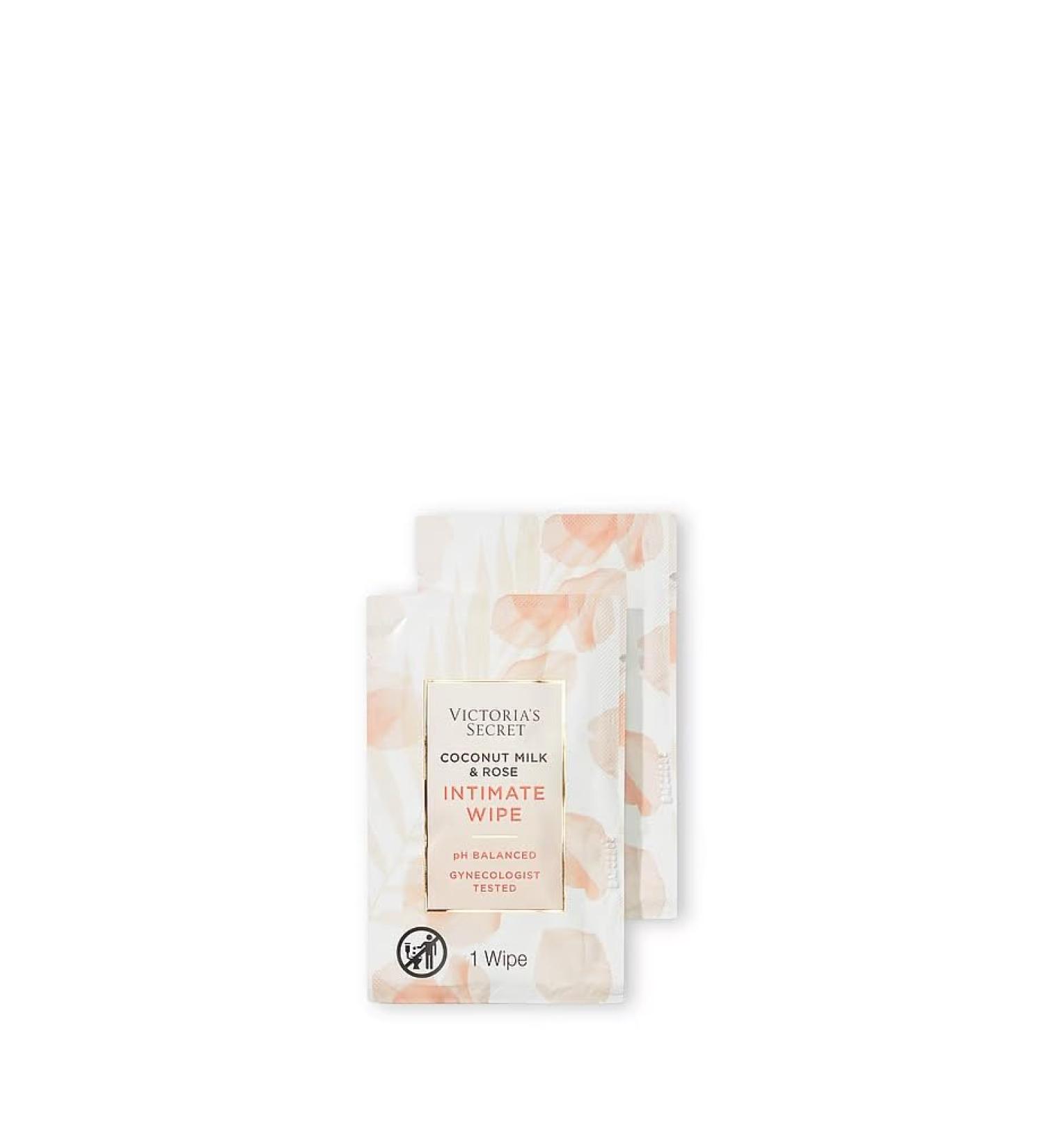 Buy Coconut Milk & Rose Intimate Wipes - 15 Individually Wrapped with Aloe & Cucumber Extract | International Shipping Available - Buy Online on GoSupps.com