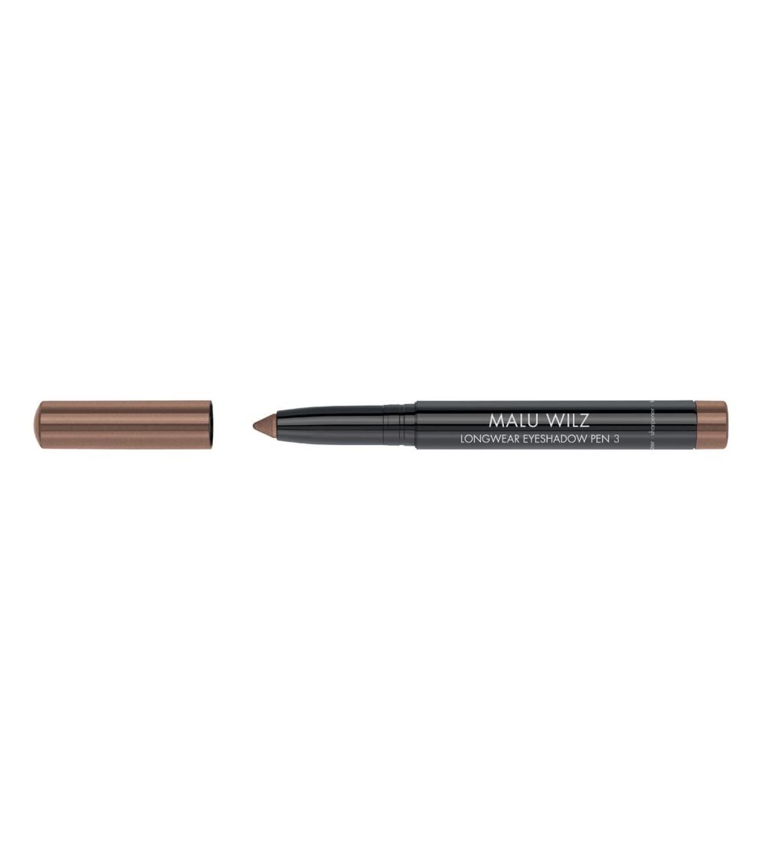 Malu Wilz Longwear Eyeshadow Pen No.3 Bronzing Dreams - Waterproof eyes shadow pen with shimmering finish highly pigmented creamy -tender texture