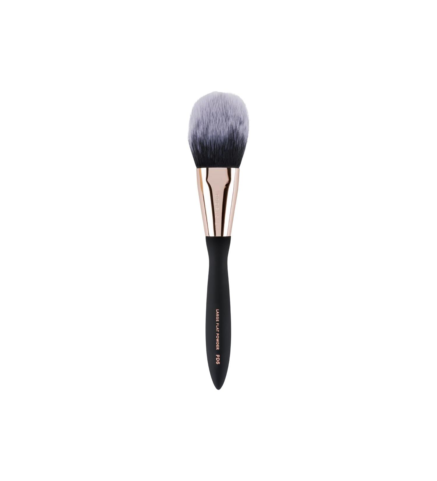 Profusion Cosmetics Artistry Series Large Flat Powder Brush Airbrushed Application of Powder Products With Soft Touch Matte Finish Waved Handle for Optimum Grip and Lightweight Balance