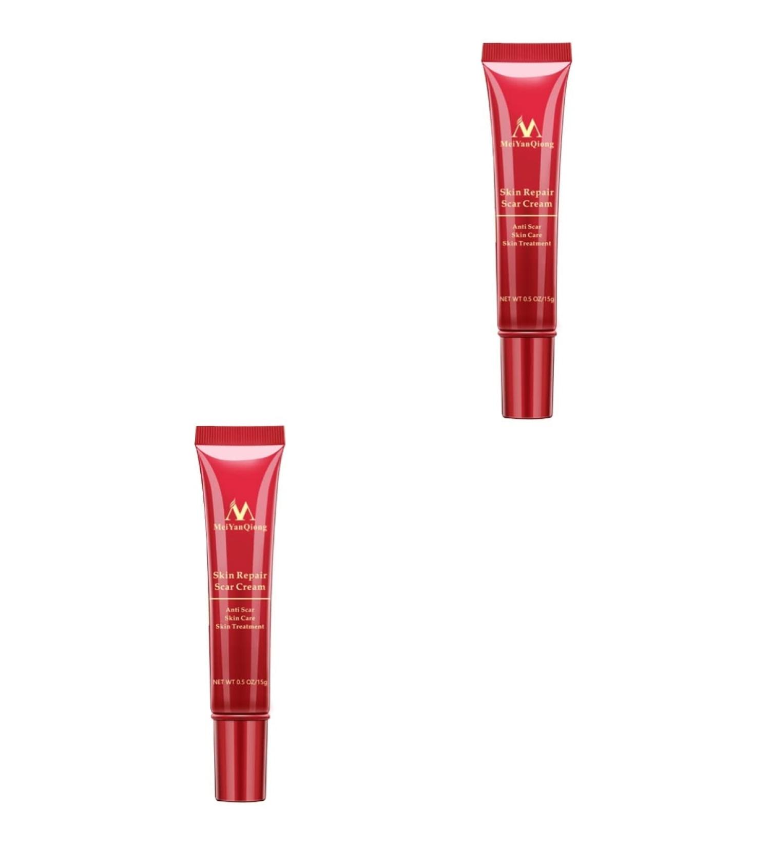 Beaupretty Scar Relief Gel Ointment for Men - Safe Whitening Cream for Face Skin, Stretch Surgery Cuts, Inflammatory & Redness Remover - 2pcs Set (12.6x3.5cm) - Buy Online on GoSupps.com