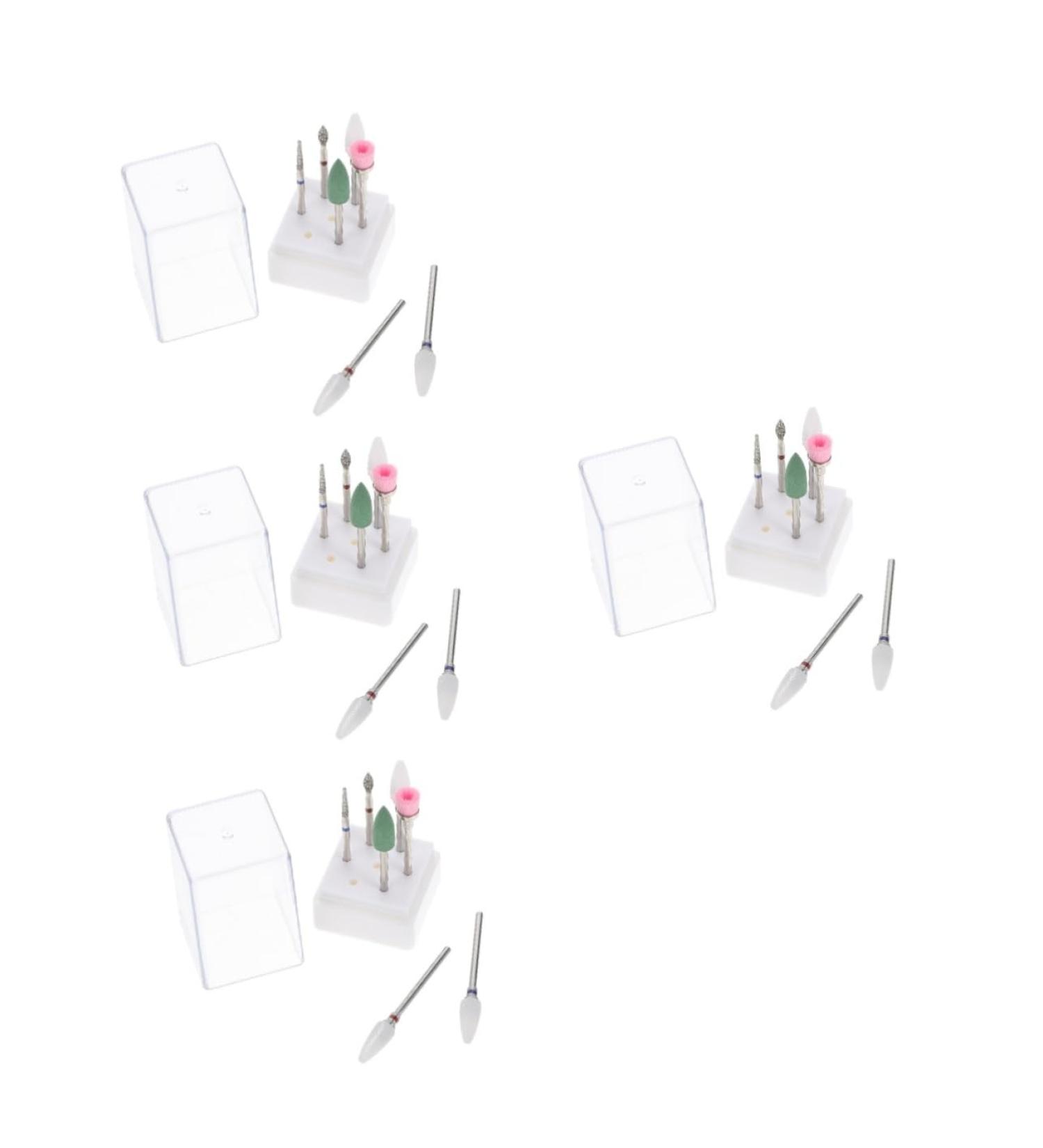 FRCOLOR 4 Sets Nail Clipper Grinding Head Nail File Electric Nail Drill Bits Nails Drill Bits Nail Care Tools Nail Drill for Gel Nails Carbide Drill Bits Suite Tungsten Steel Exfoliating - Buy Online on GoSupps.com