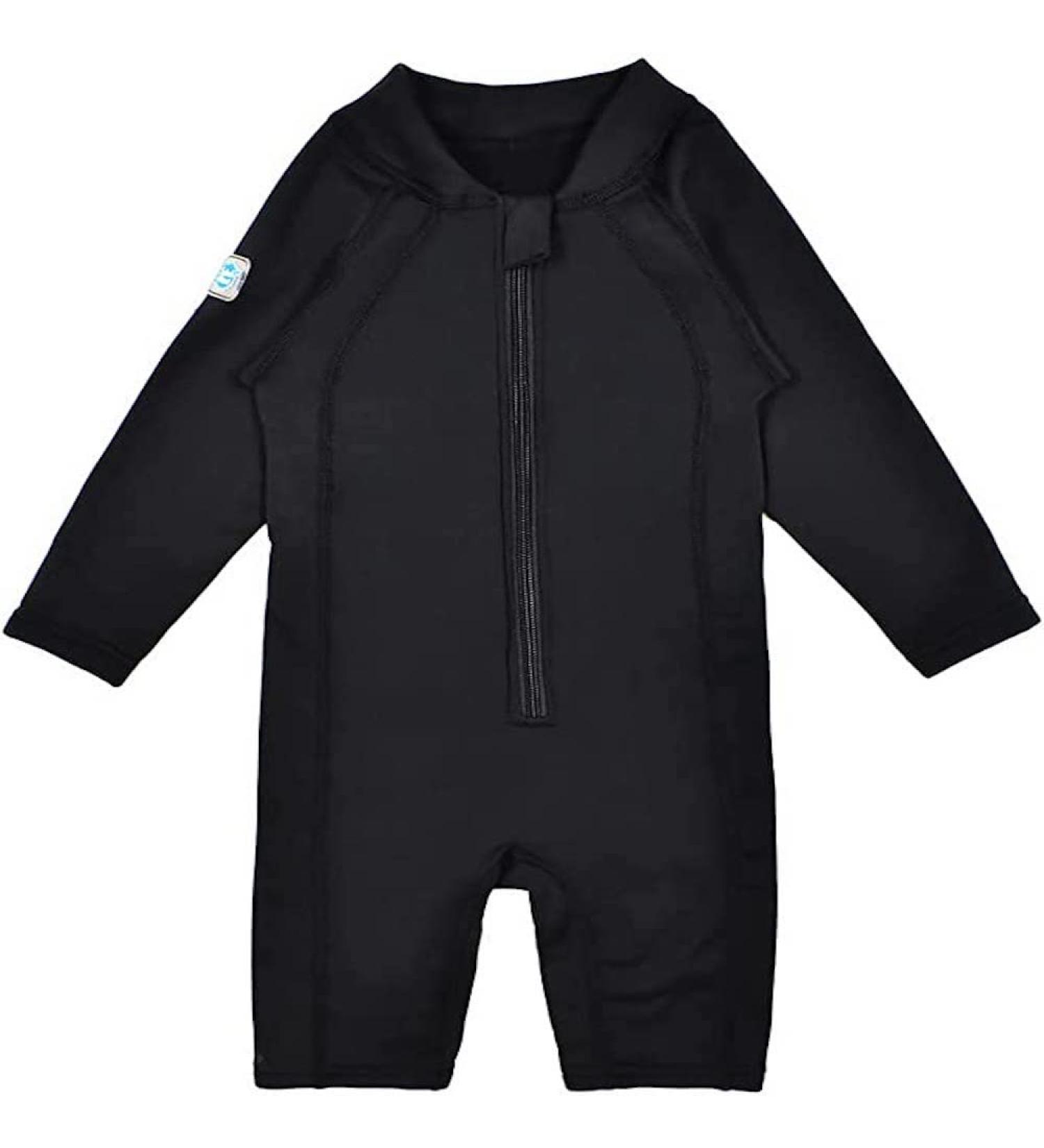 Splash About Kids Thermaswim One Piece Swimsuit - Black (4-6 Years) - Buy Online on GoSupps.com