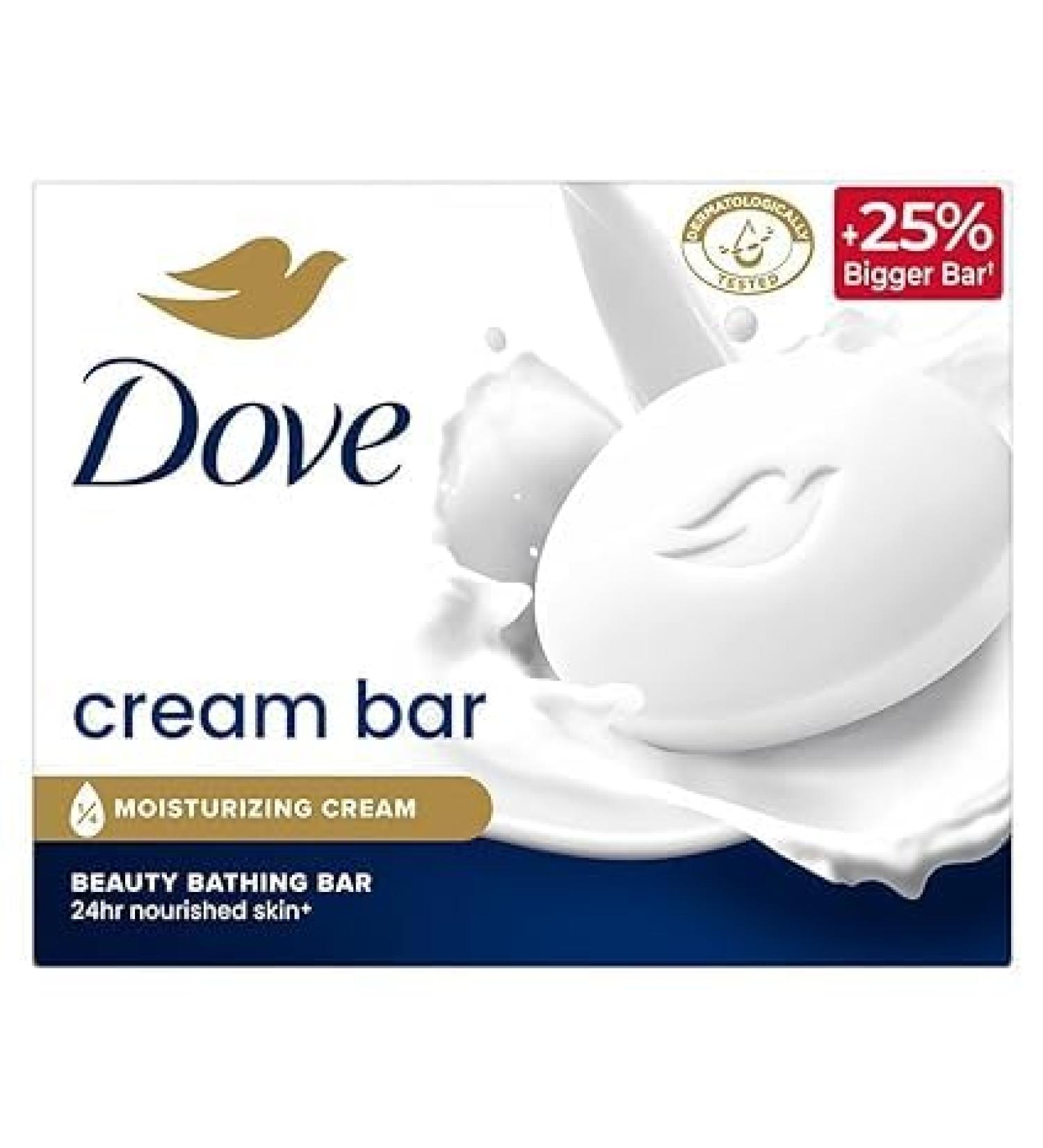 Do.vee Cream Beauty Bathing Bar - Pack of 8 x 125g | Premium Moisturizing Soap for Soft Skin | International Shipping Available - Buy Online on GoSupps.com