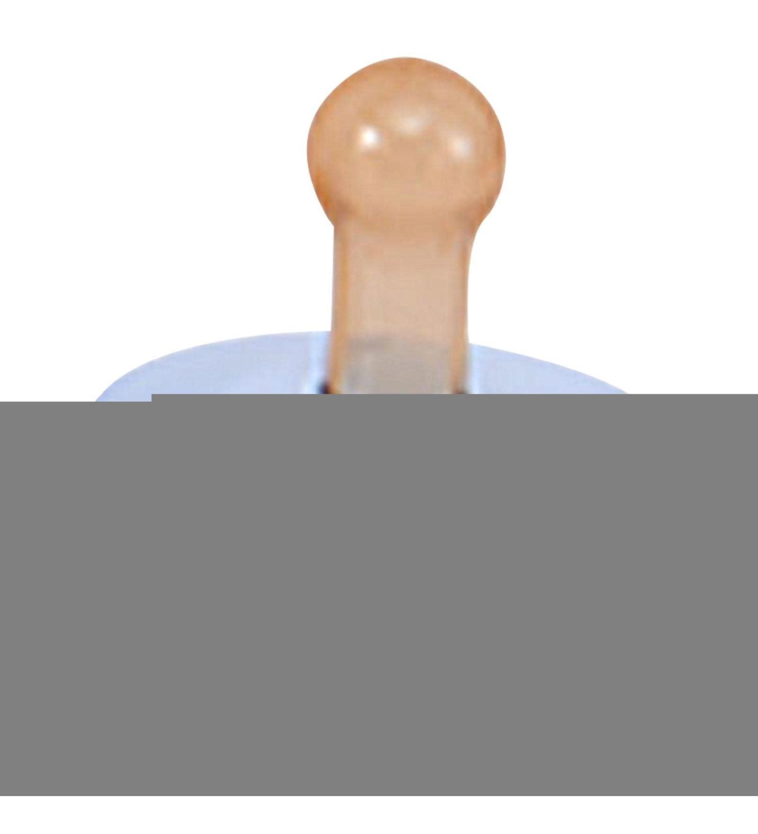 Best Pacifier for Newborns - Soft Round Head Baby Cube 1 Pack Blue Ideal for Breastfeeding Babies (6 Months - 3 Years) - Buy Online on GoSupps.com