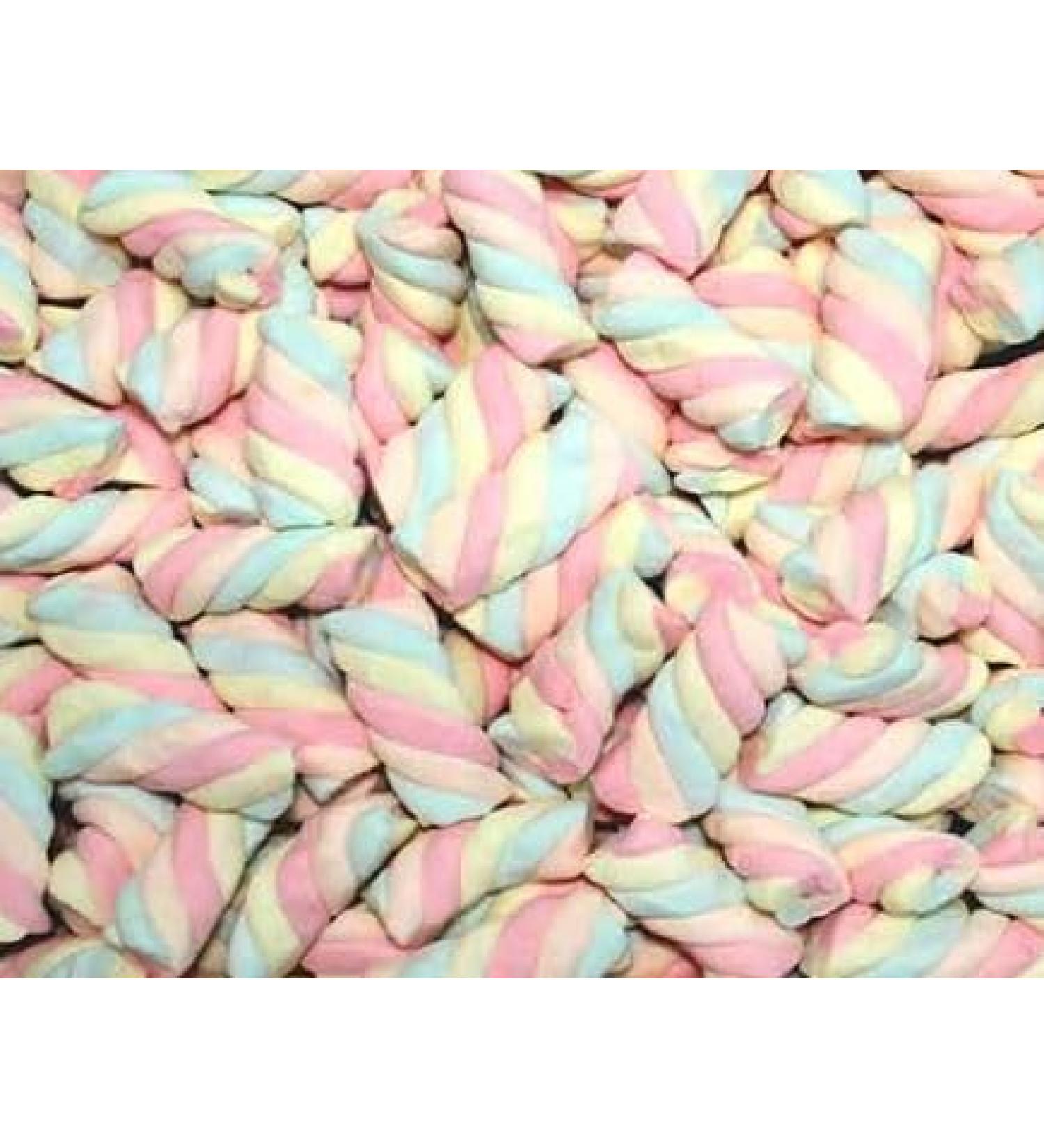 Marshmallows Twist Sweets | Fruit Flavours | Chunky Mallow Pieces | 400g bag - Buy Online on GoSupps.com