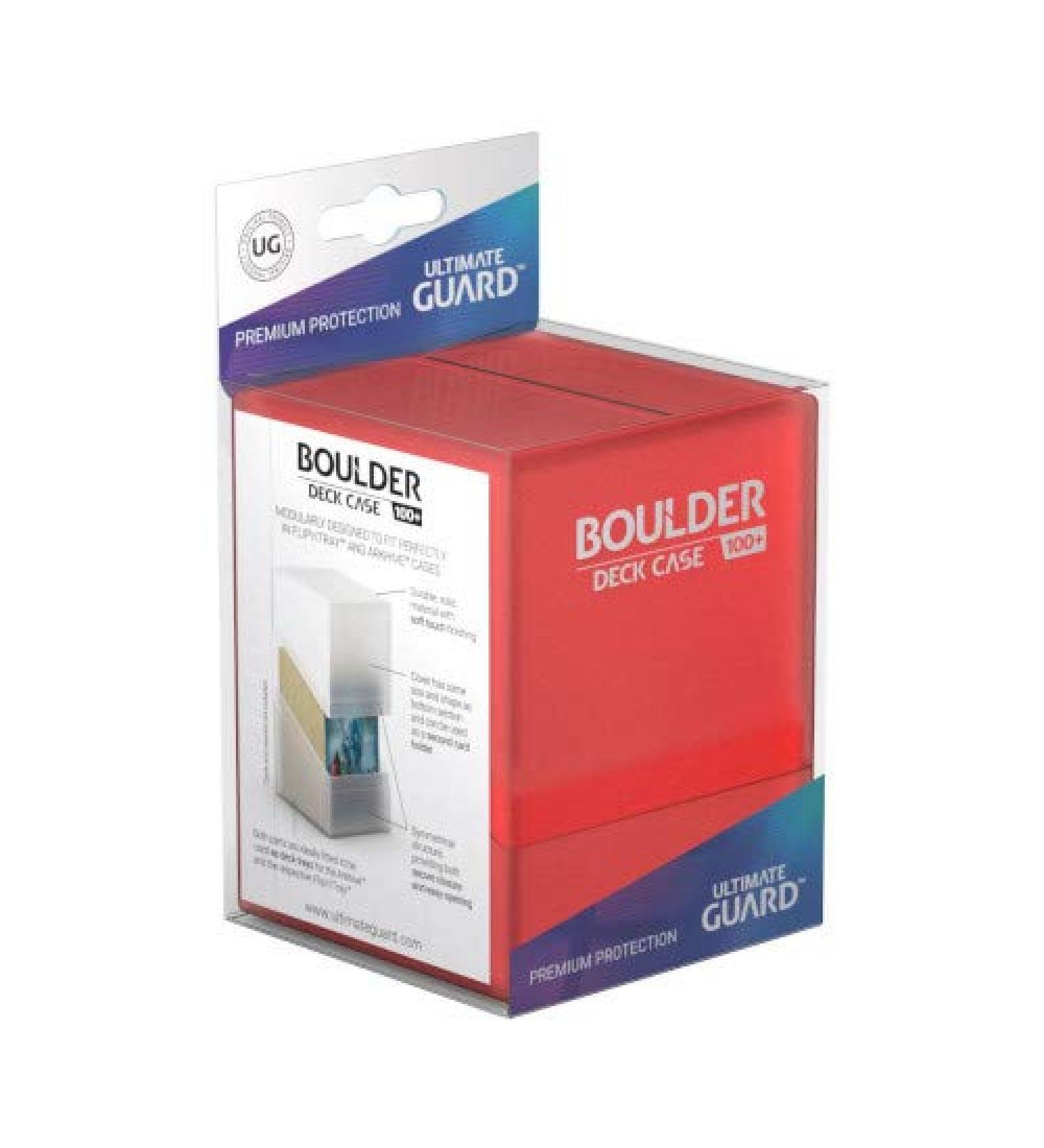 Ultimate Guard Boulder 100 Deck Case - Large Ruby - Secure and Stylish Storage Solution - Buy Online on GoSupps.com