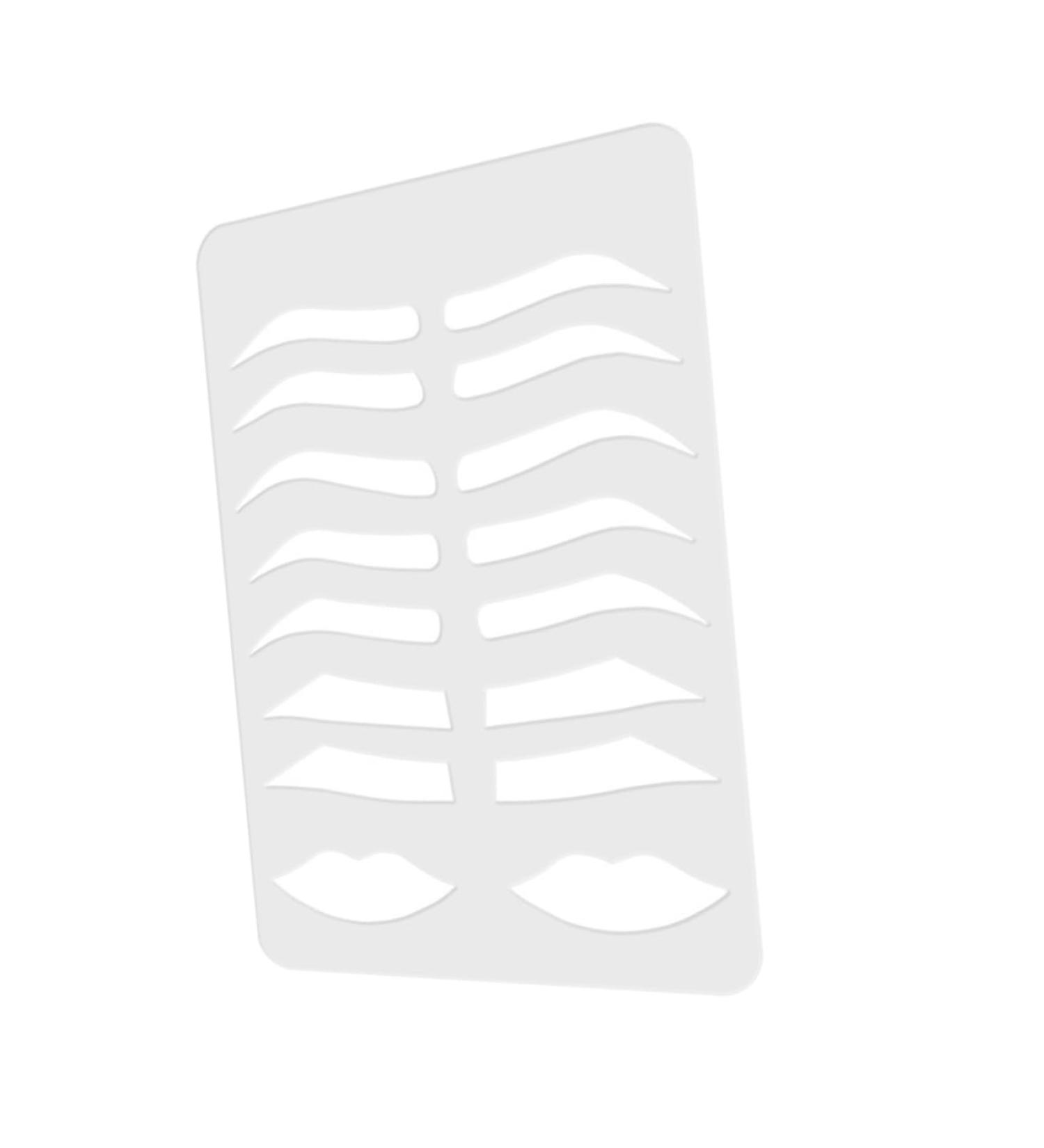  SOESFOUFU Eyebrow Stencil Plate Eyebrow Shaping Template Eyebrow Shape Practice Mold Lip Stencil Mold Eyebrow Size Acrylic Accessories - Buy Online on GoSupps.com