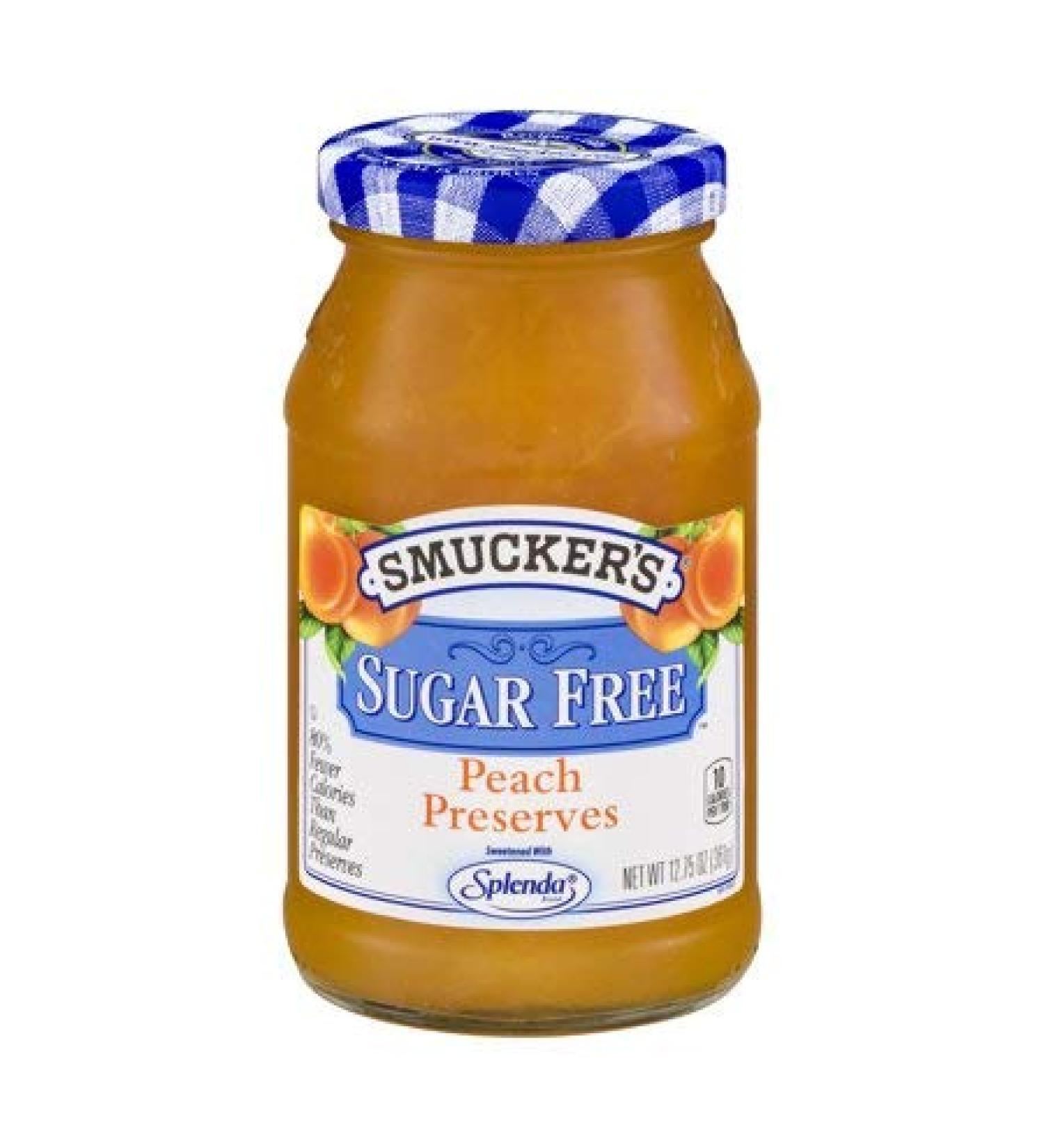 Sugar Free Peach Preserves 12.75 oz (Pack of 2)