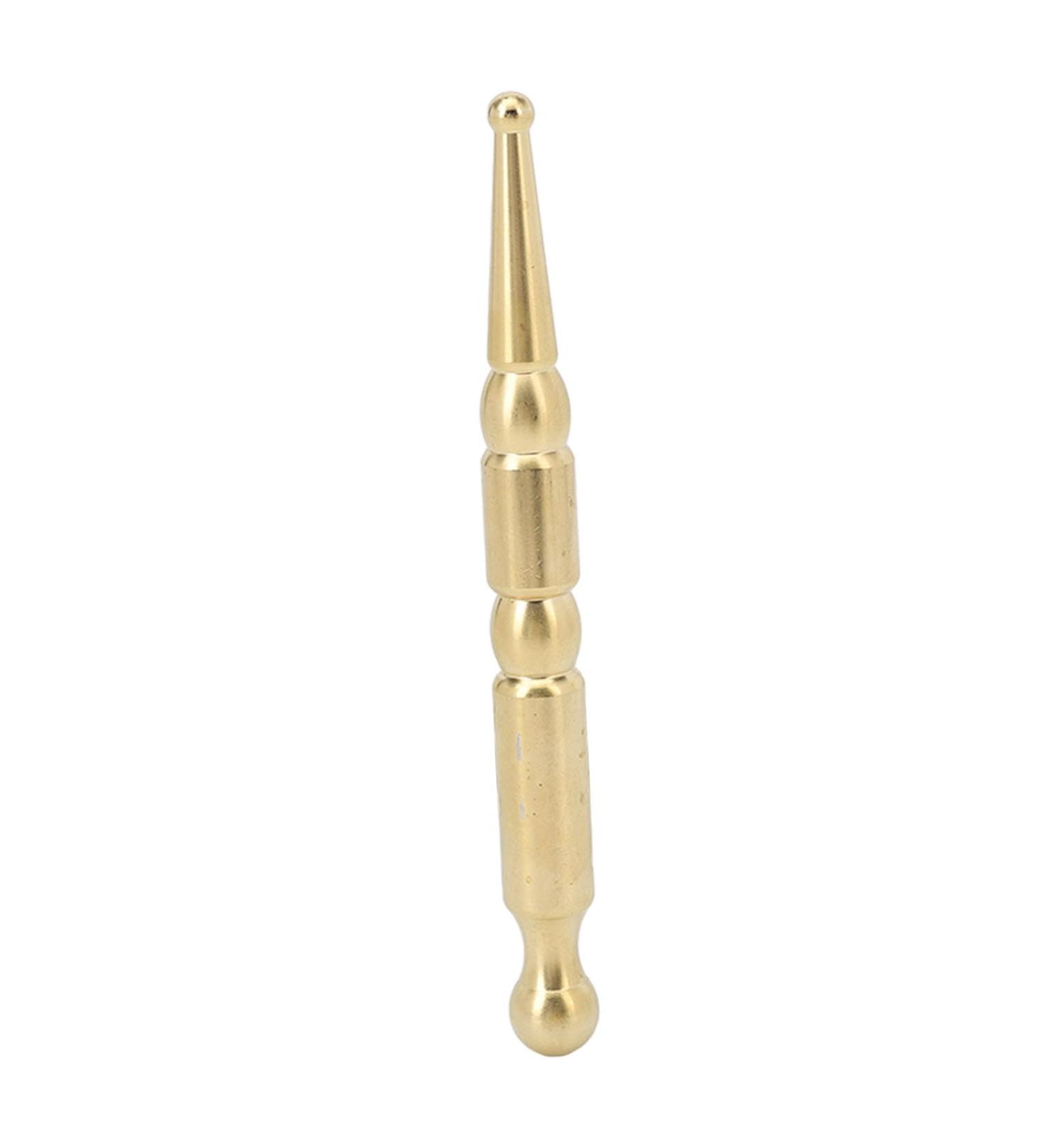 Manual Acupuncture Pen - Double-Headed Ear Massage Tool for Pain Relief | Brass Reflex Zone Device for Face & Body - Buy Online on GoSupps.com