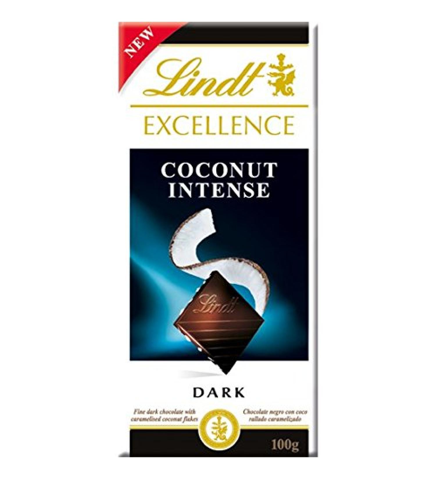 Lindt - Excellence - Coconut Intense - 100g (Case of 20)